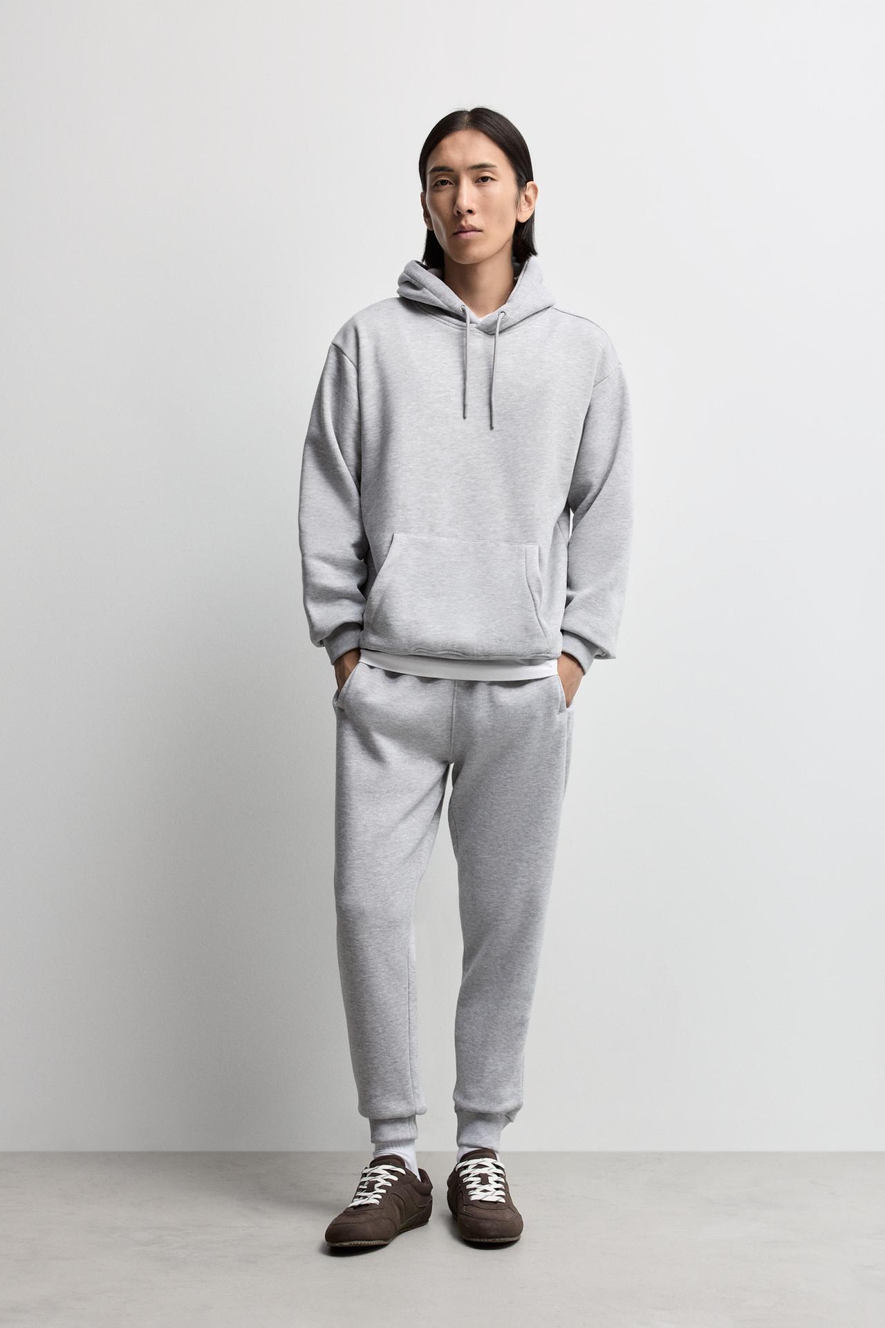 Basic hoodie — GREY MARL