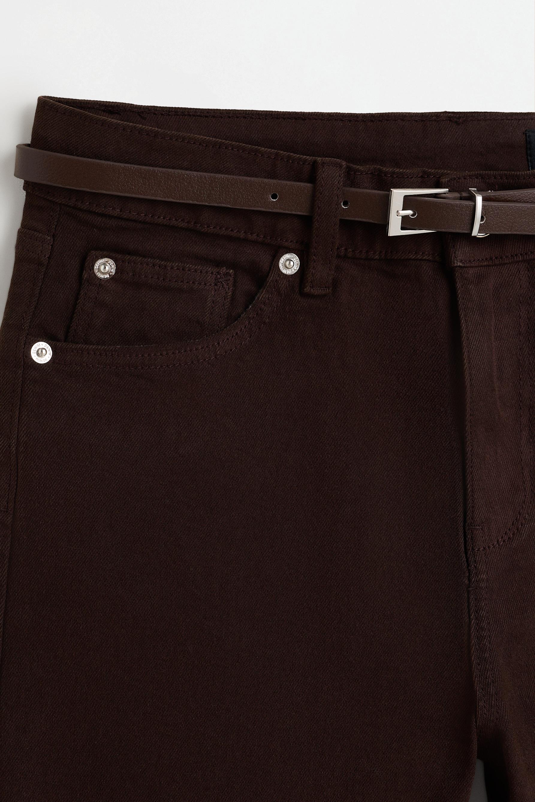 Mini bell bottom jeans — BROWN MARL