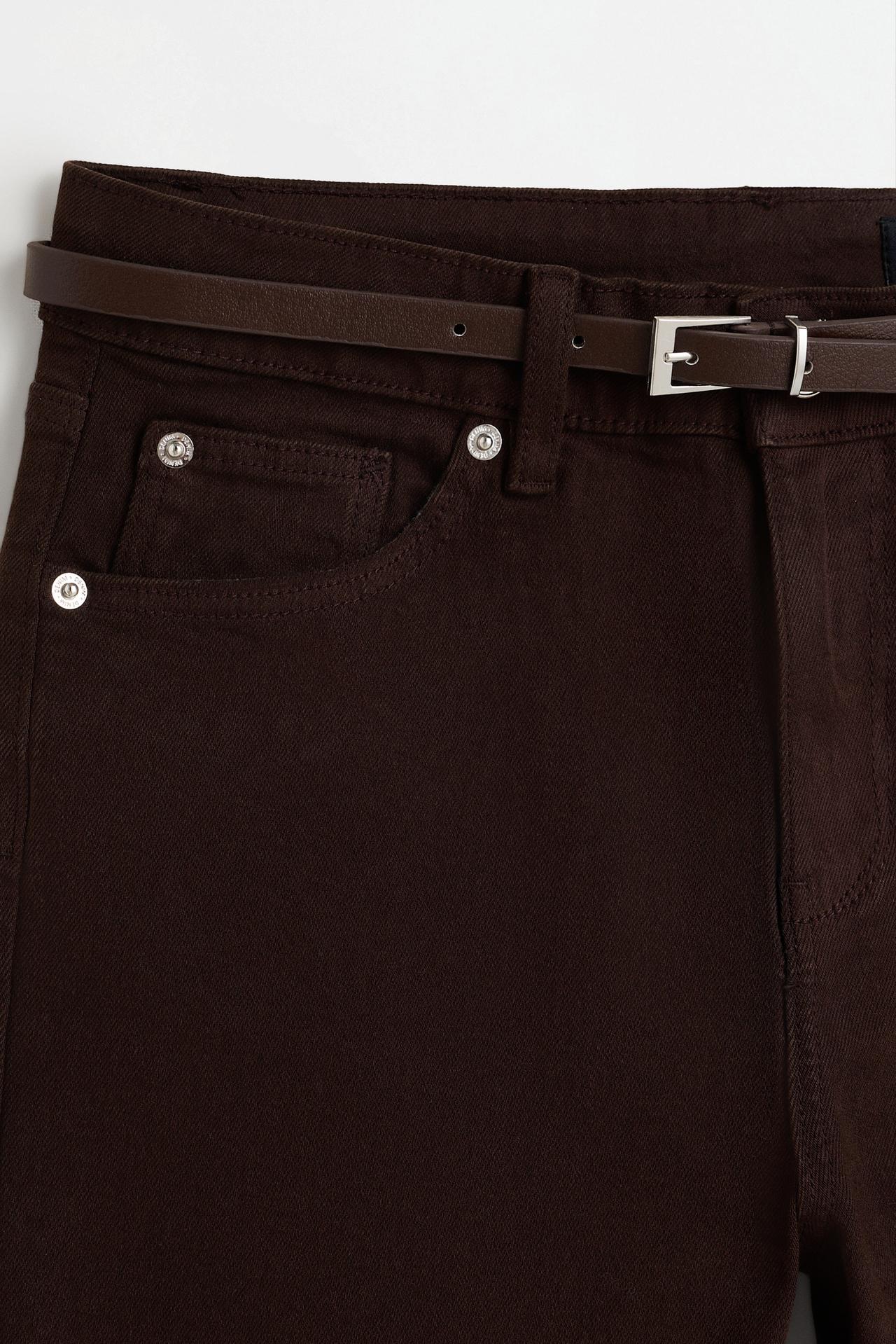 Mini bell bottom jeans — BROWN MARL