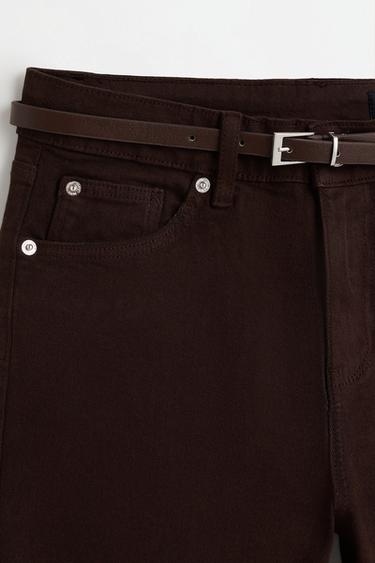 Mini bell bottom jeans — BROWN MARL 7