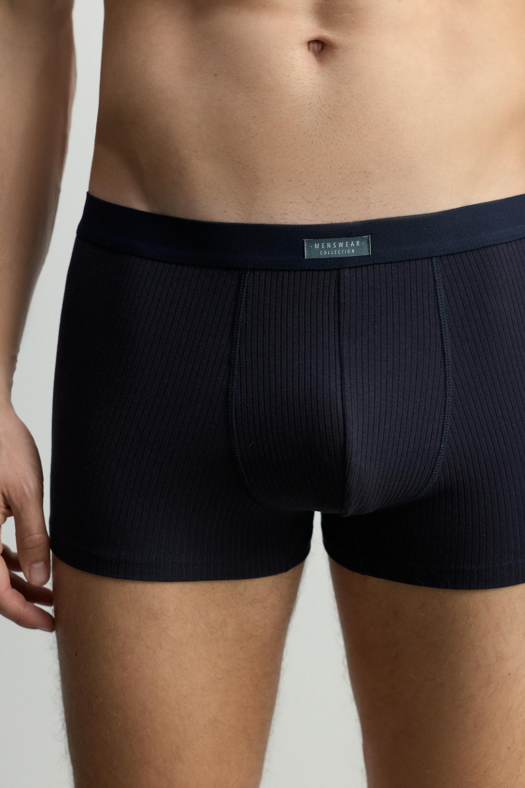 Ribbed boxers (Pack 3) — BLUE
