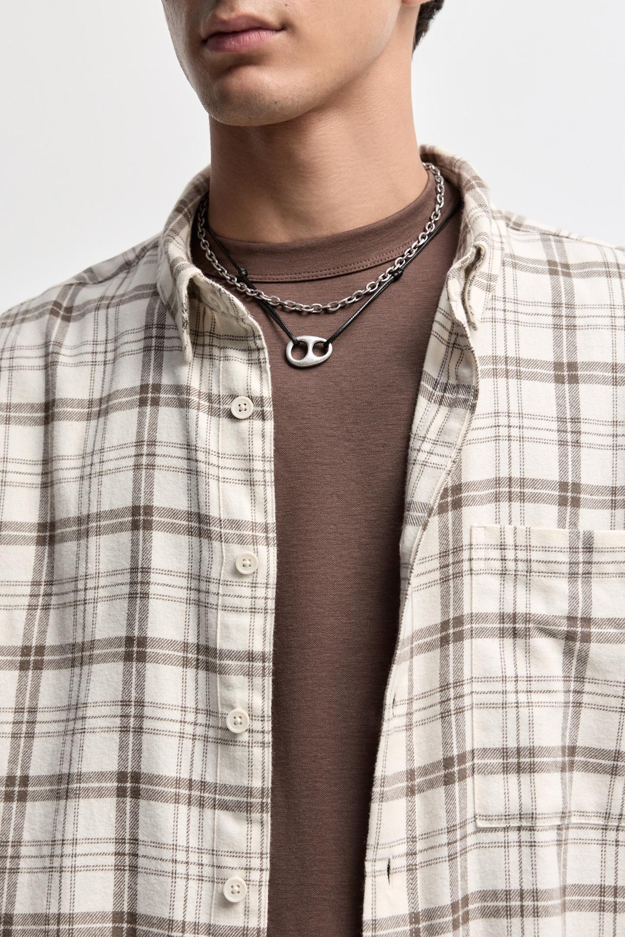 Pack of necklaces with plaque — SILVER