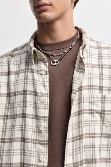 Pack of necklaces with plaque — SILVER 2