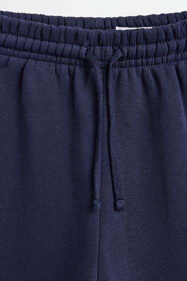 Straight-leg plush trousers — DARK BLUE 3