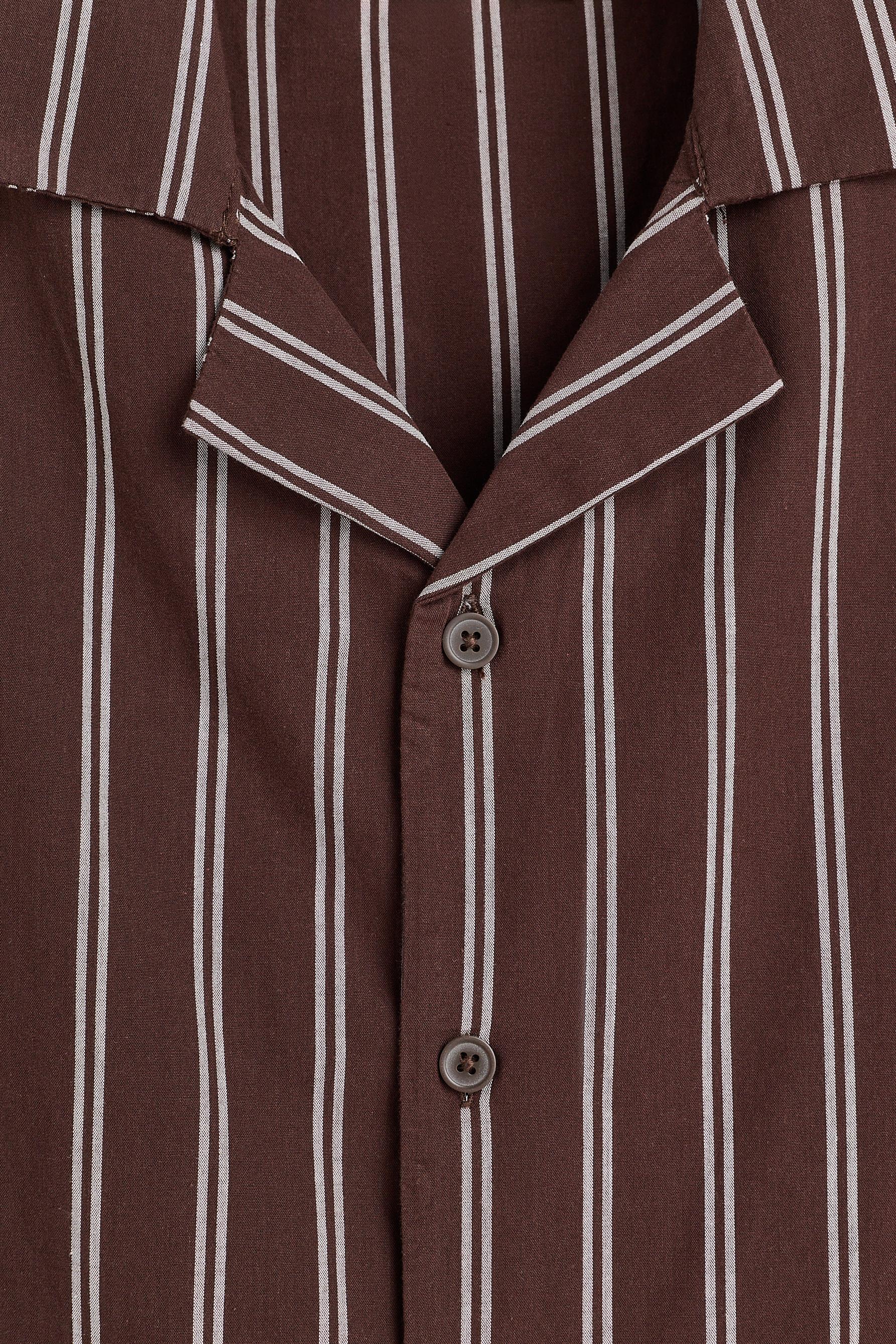 Short shirt-style pyjamas — BROWN