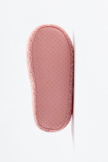 Soft bow closed house slippers — DARK PINK 4