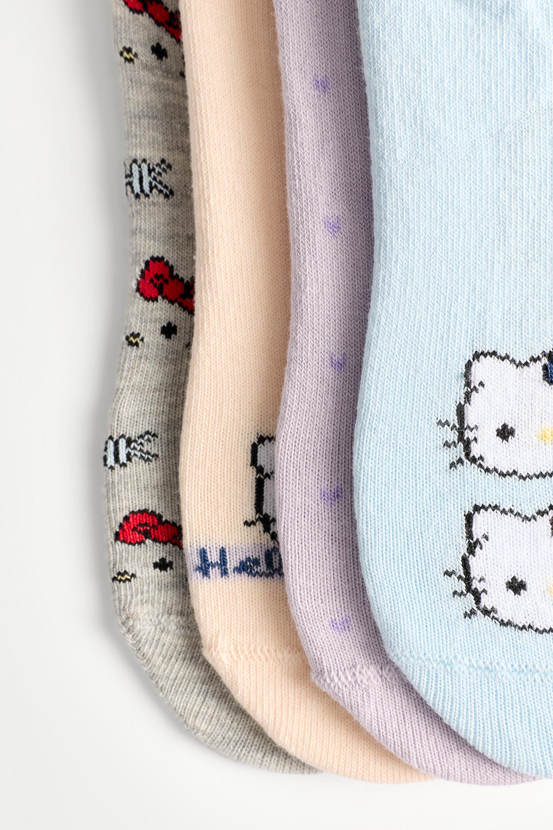 Hello Kitty ©SANRIO ankle socks (4-pack) — LILAC