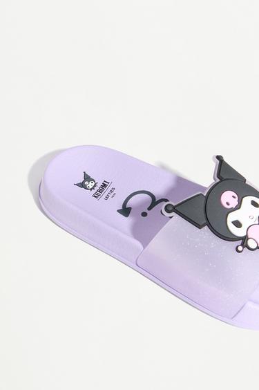 KUROMI ©SANRIO SLIDE SANDALS — MAUVE 4
