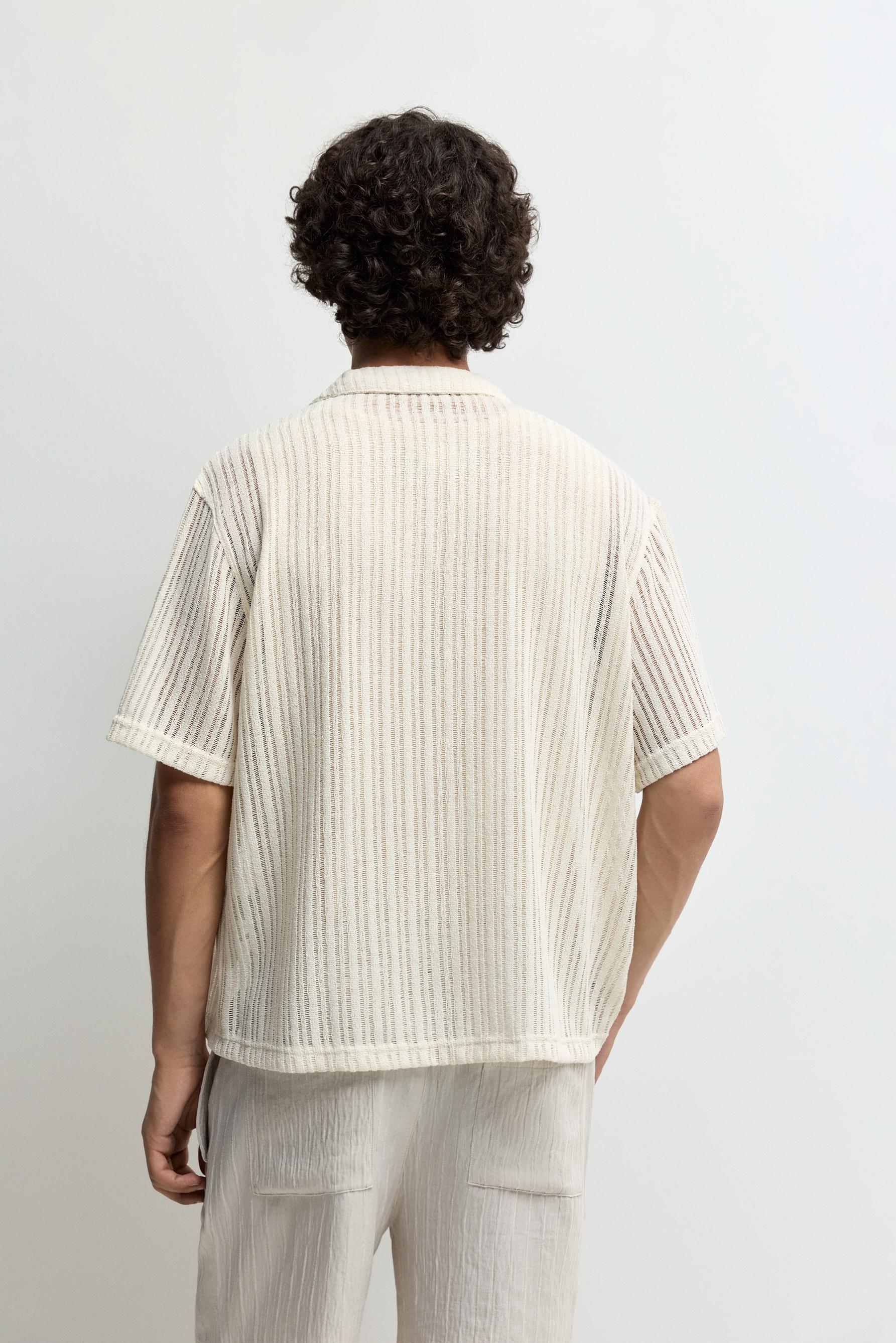 Openwork resort shirt — BUTTER