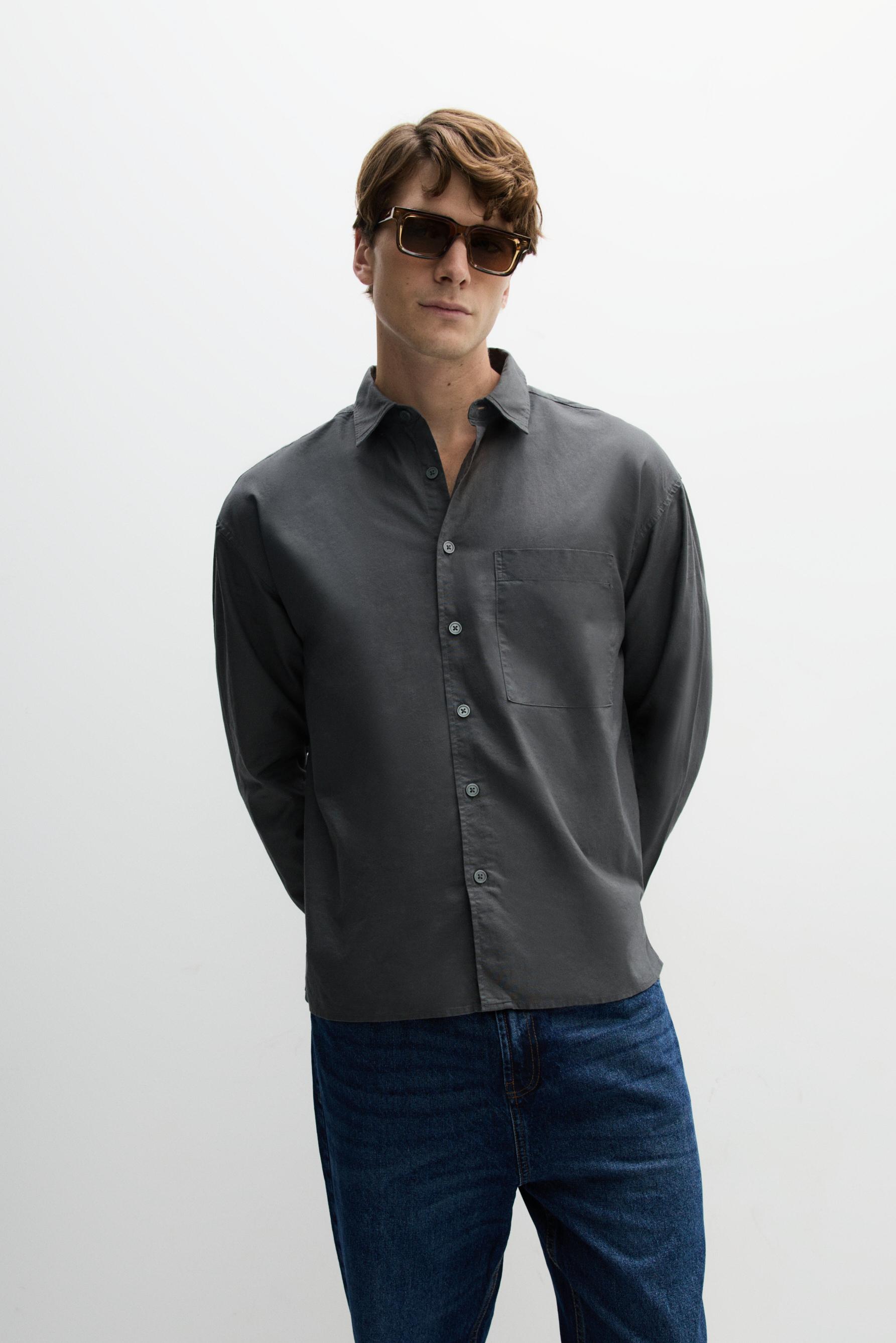 Camisa Oxford boxy