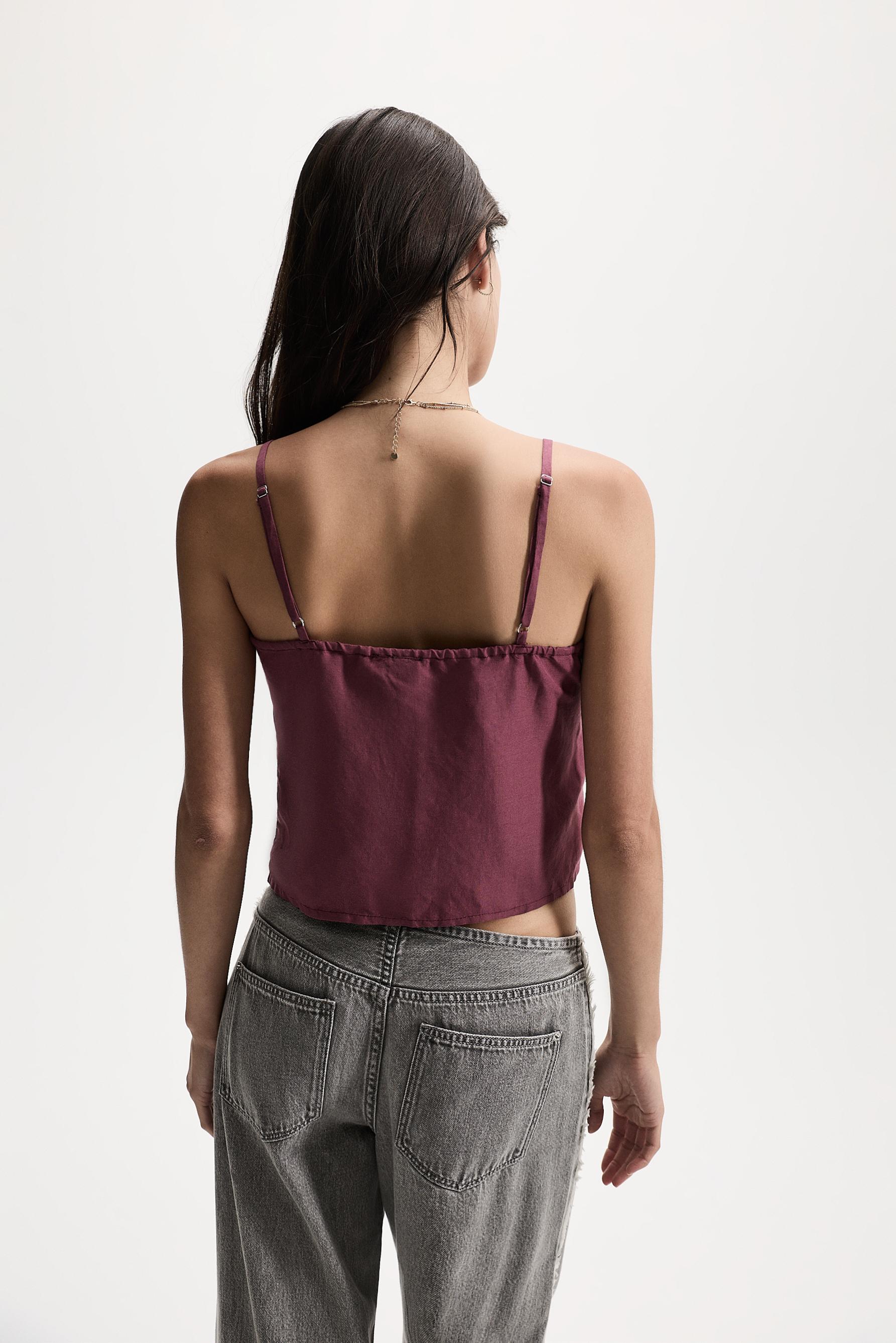 Rustic top — MAUVE PINK