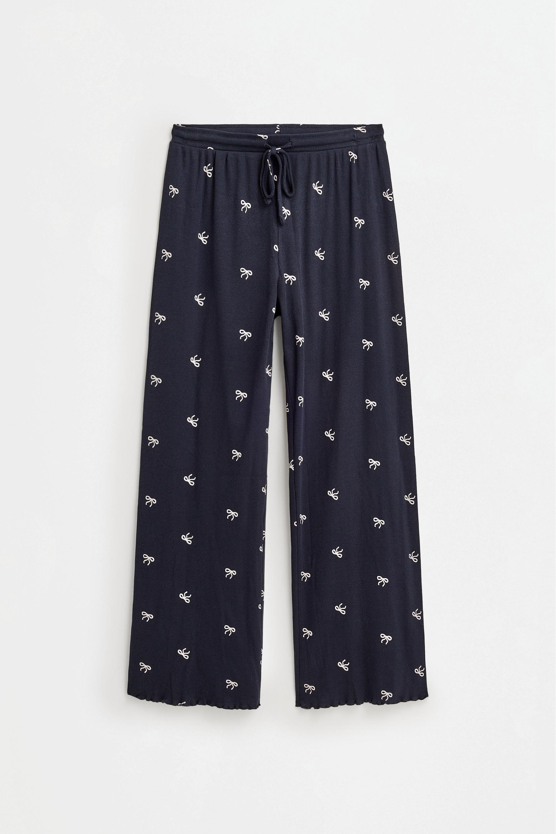 Long printed pyjamas — NAVY