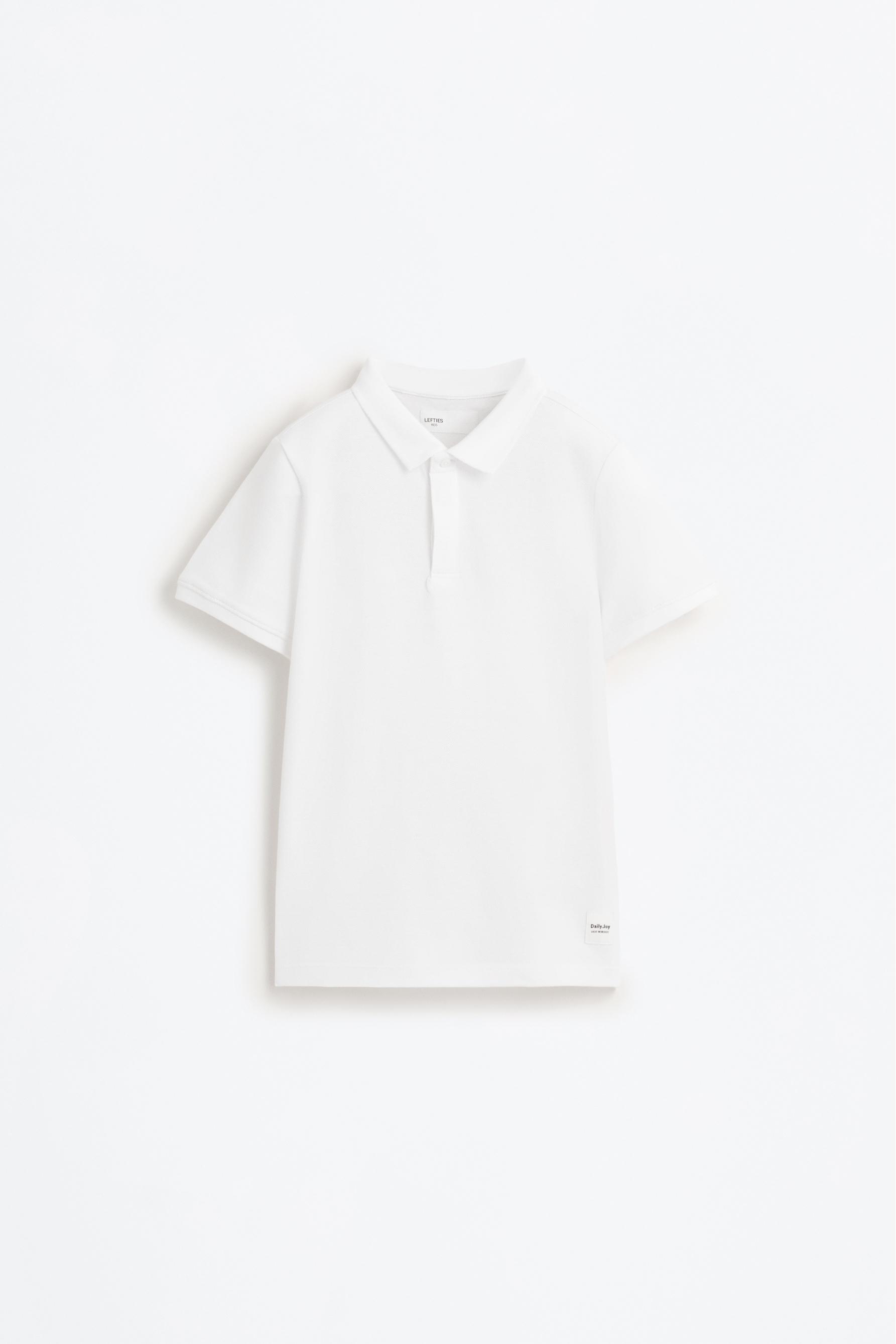 Basic polo shirt — WHITE