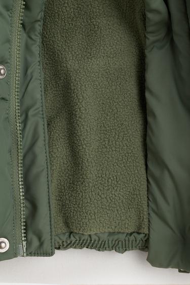 Quilted hooded jacket — GREENISH 4
