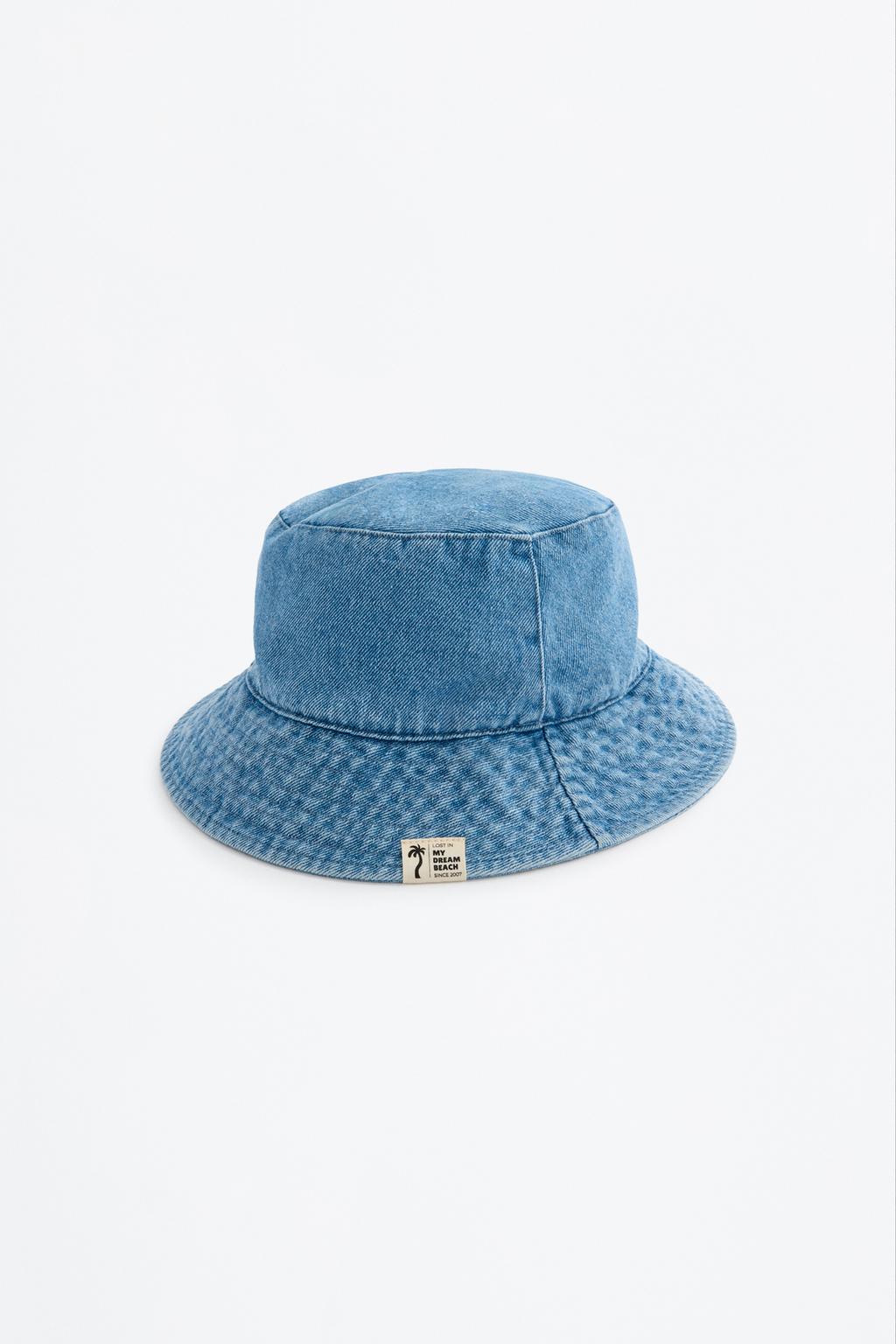 Denim bucket bag