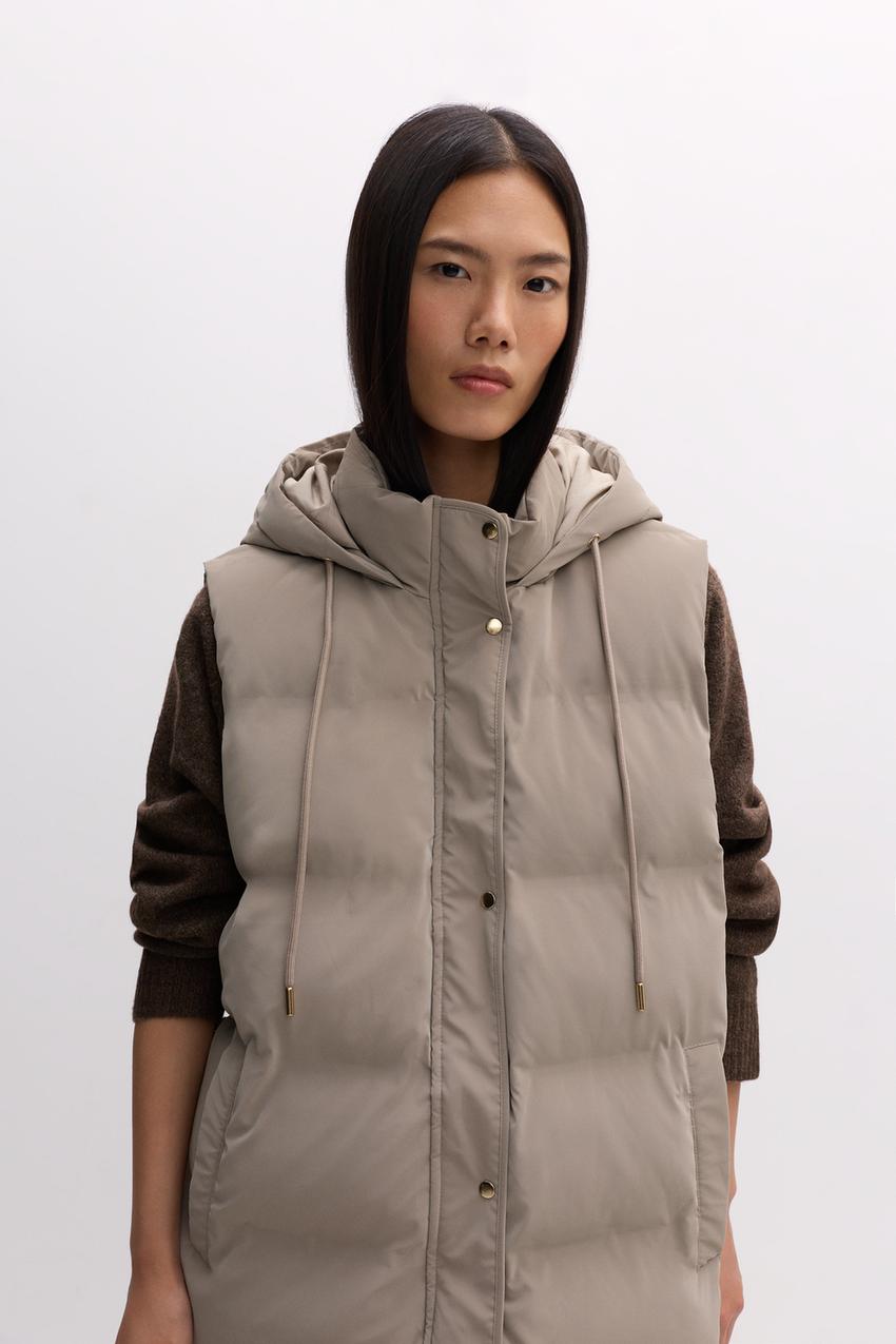 Chaleco largo acolchado Punto ROPA Mujer Lefties ESPAÑA