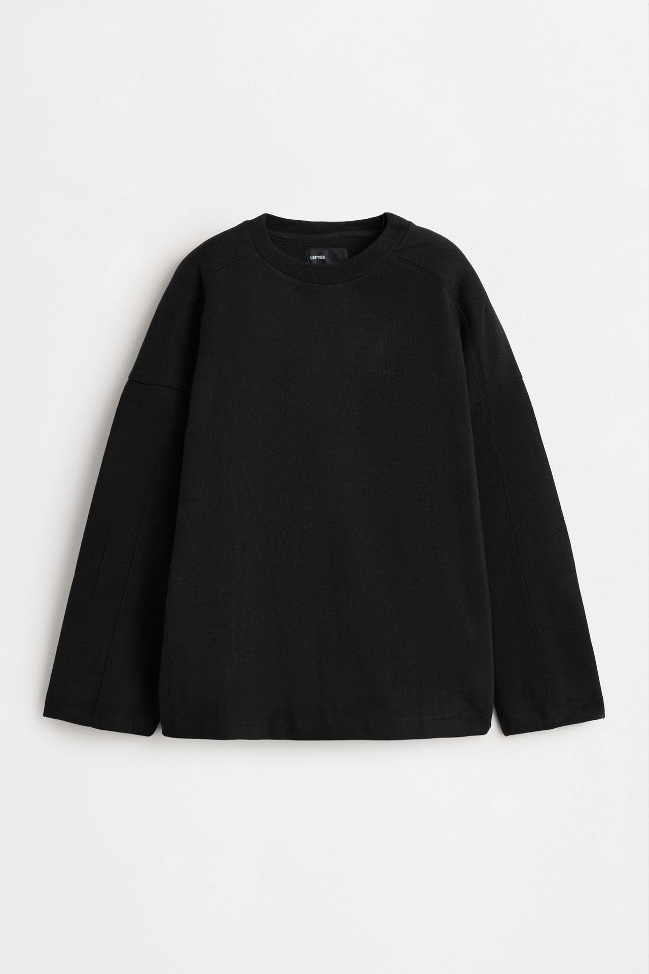 Loungewear sweatshirt — BLACK