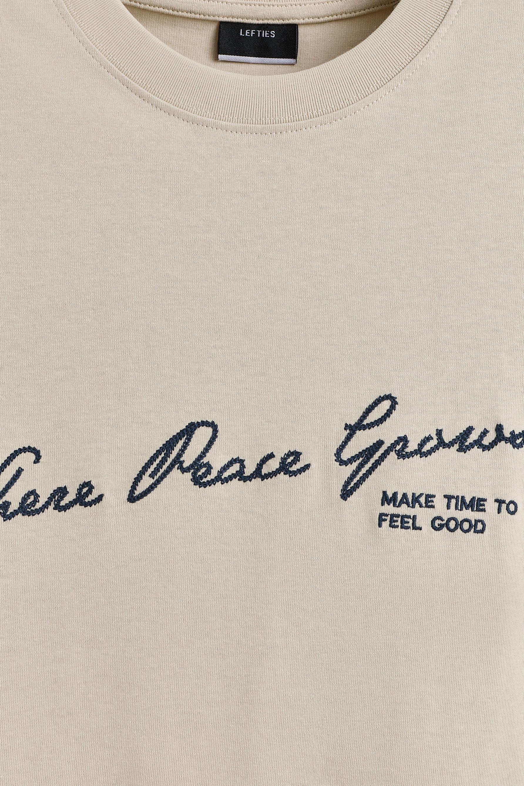 Printed T-shirt — SAND