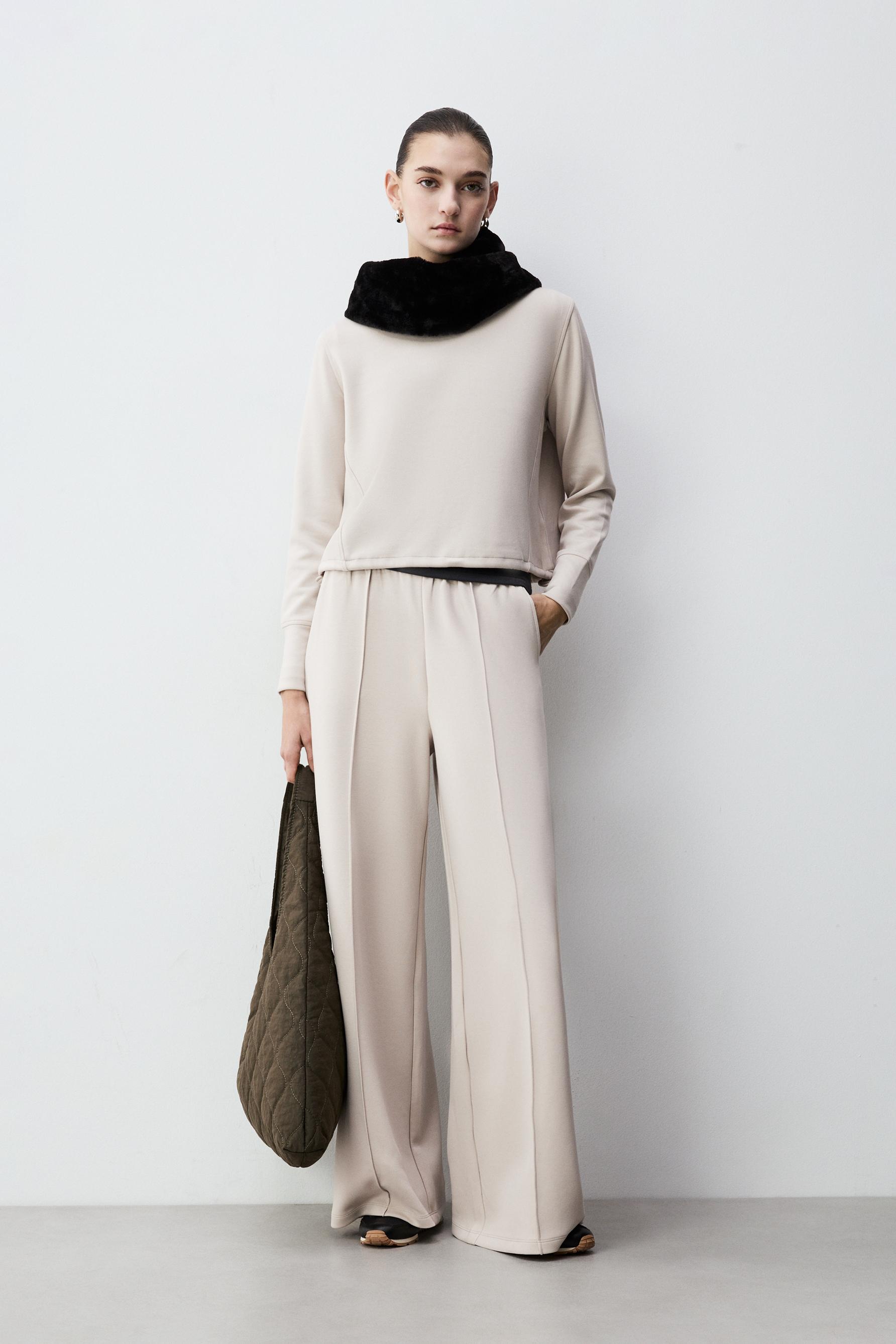 Pantalón felpa fluida