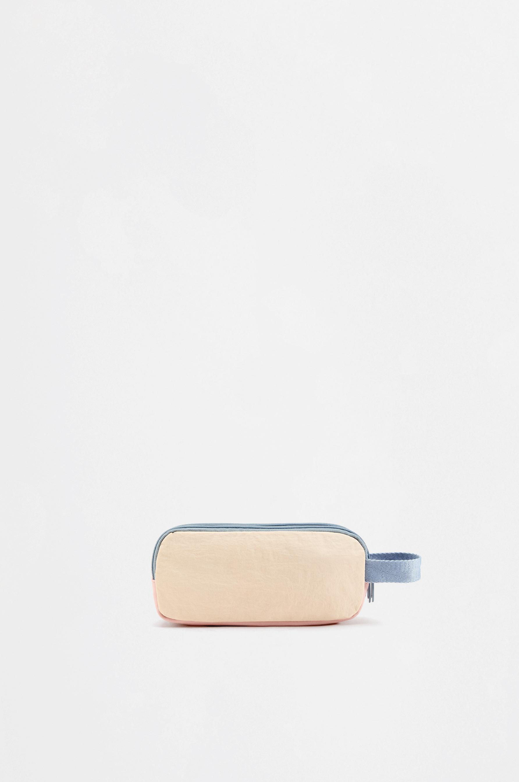 Stitch & Angel ©Disney triple-zip pencil case — PALE PINK