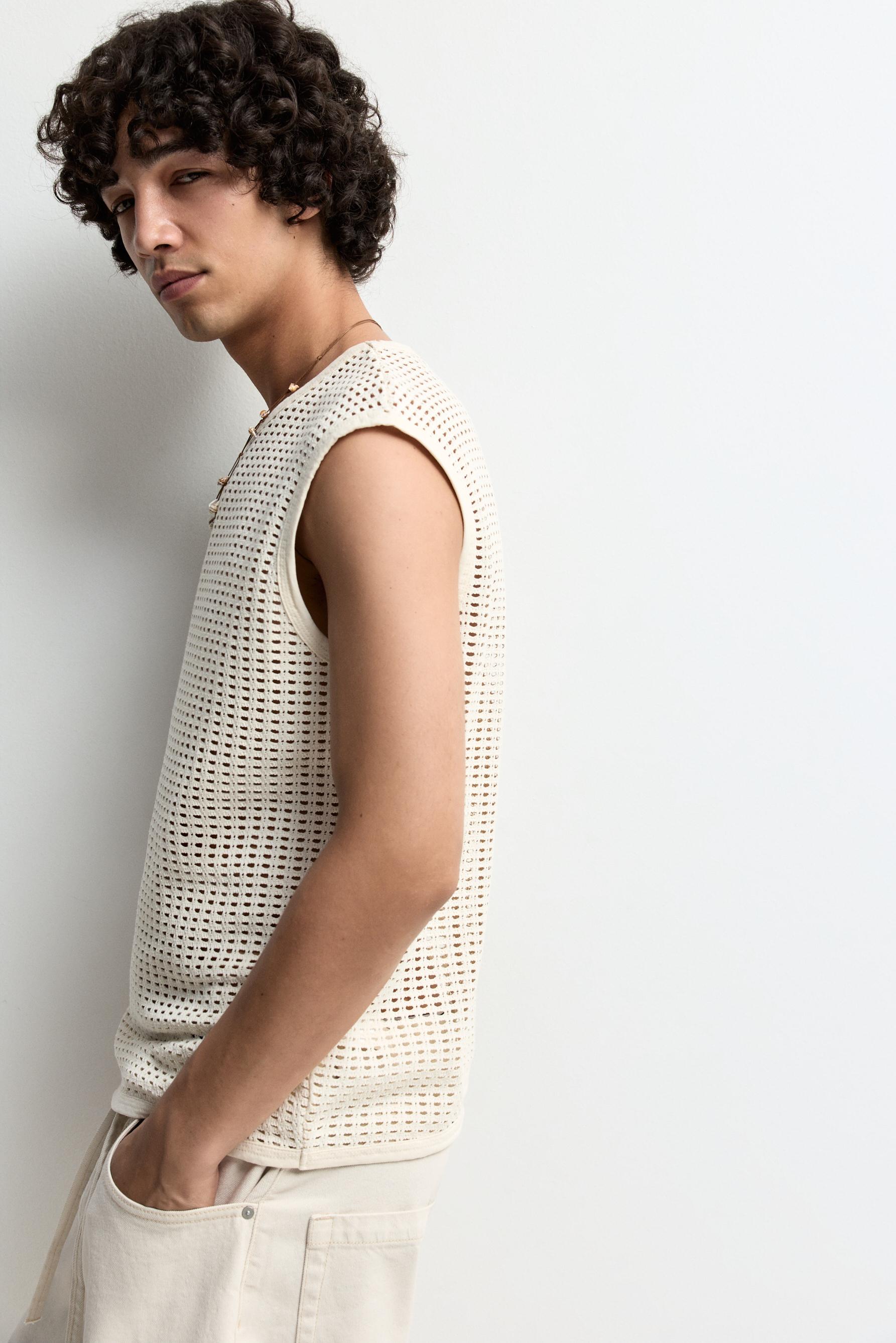 Mesh tank top — BUTTER