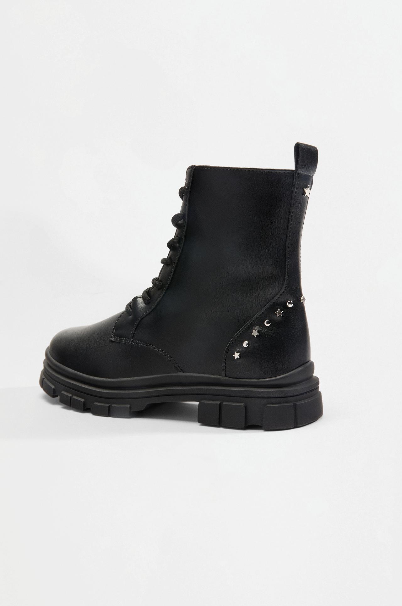 Combat boots — BLACK