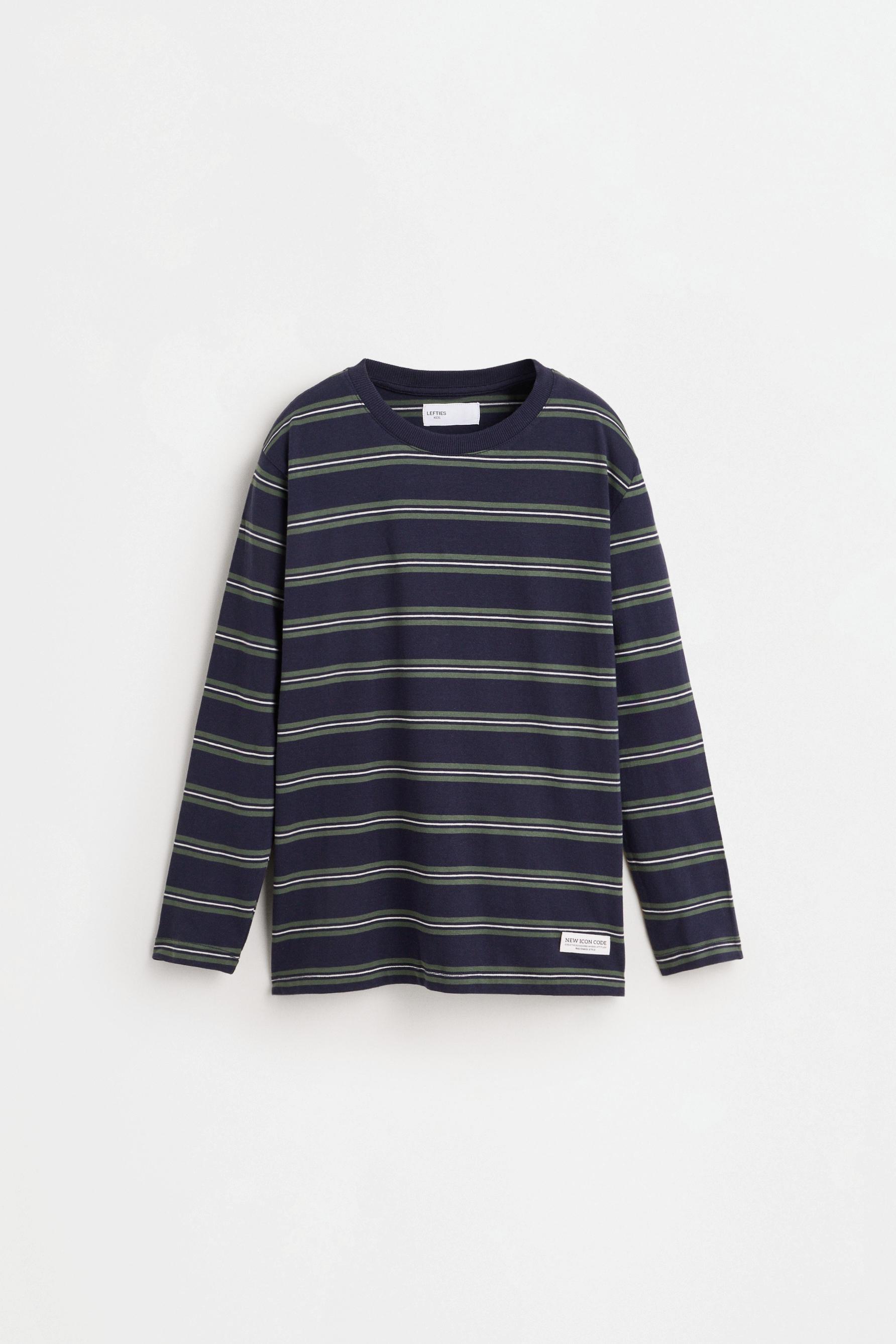 Striped T-shirt — NAVY