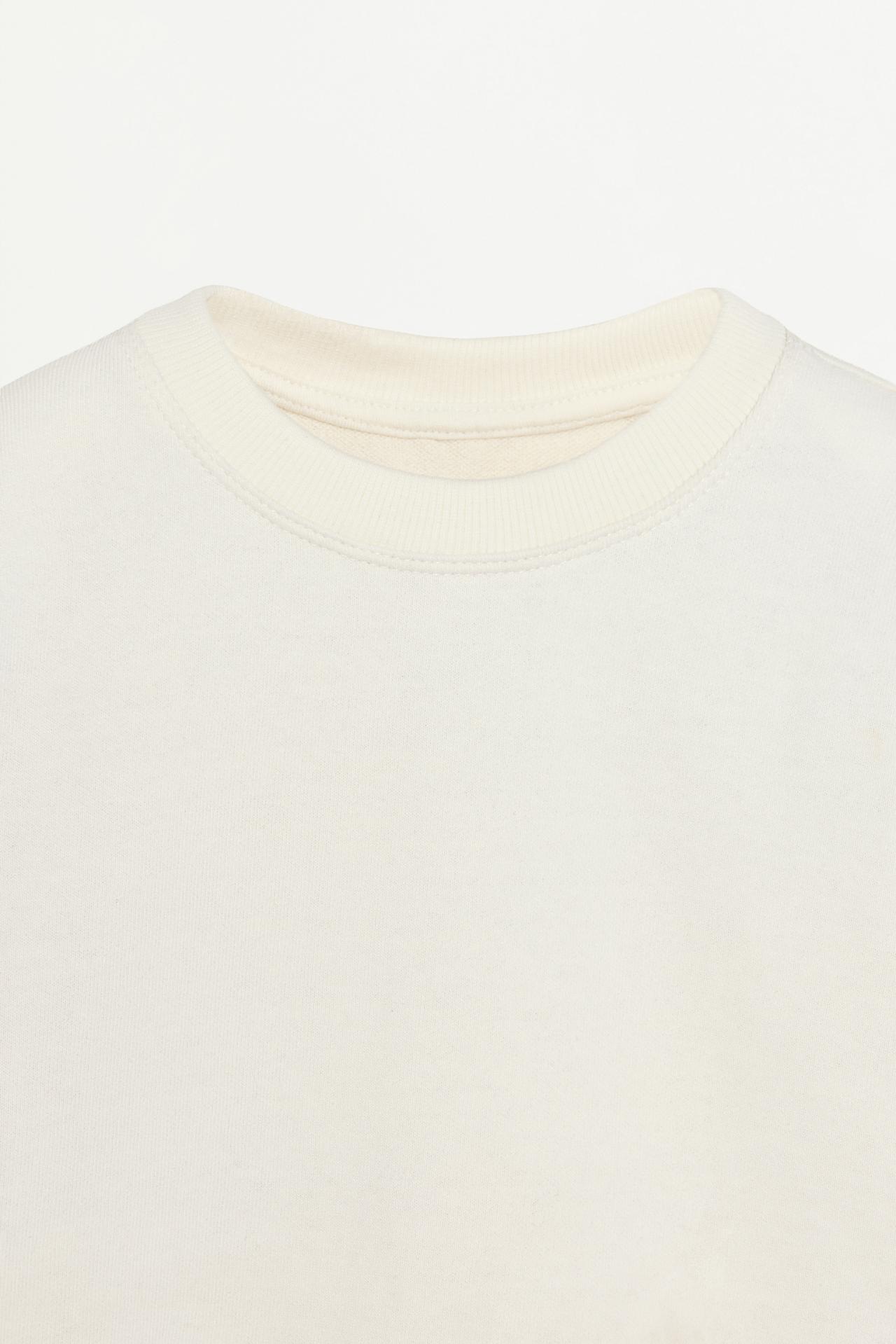 Pack of 4 plain plush sweatshirts — PALE GREY