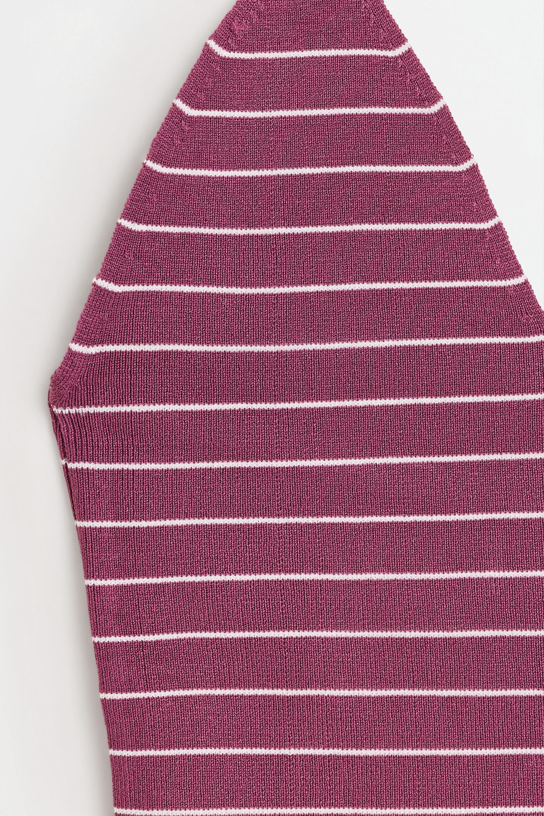 Halter knit top — STRIPED