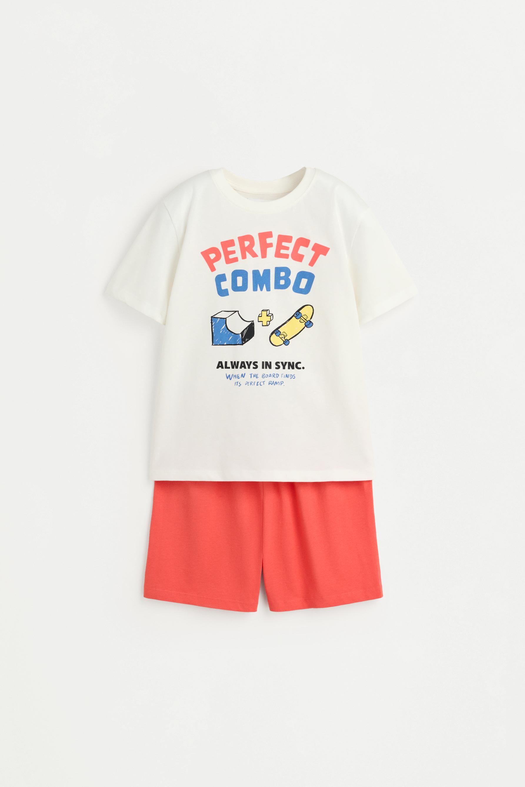 Short printed pyjamas — OFF WHITE