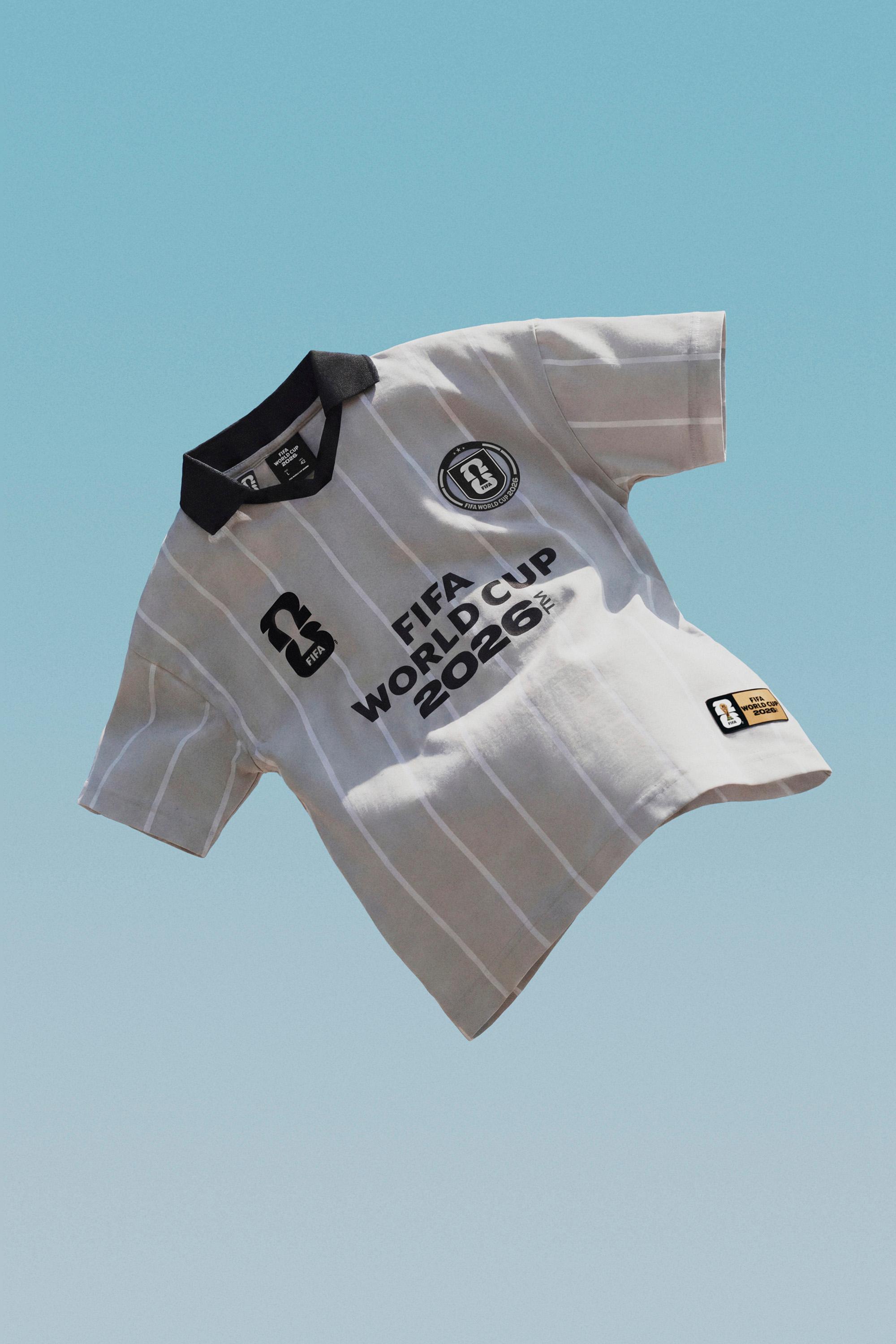 Men's | FIFA World Cup 2026 Official Licensed Product Striped Polo — PALE GREY