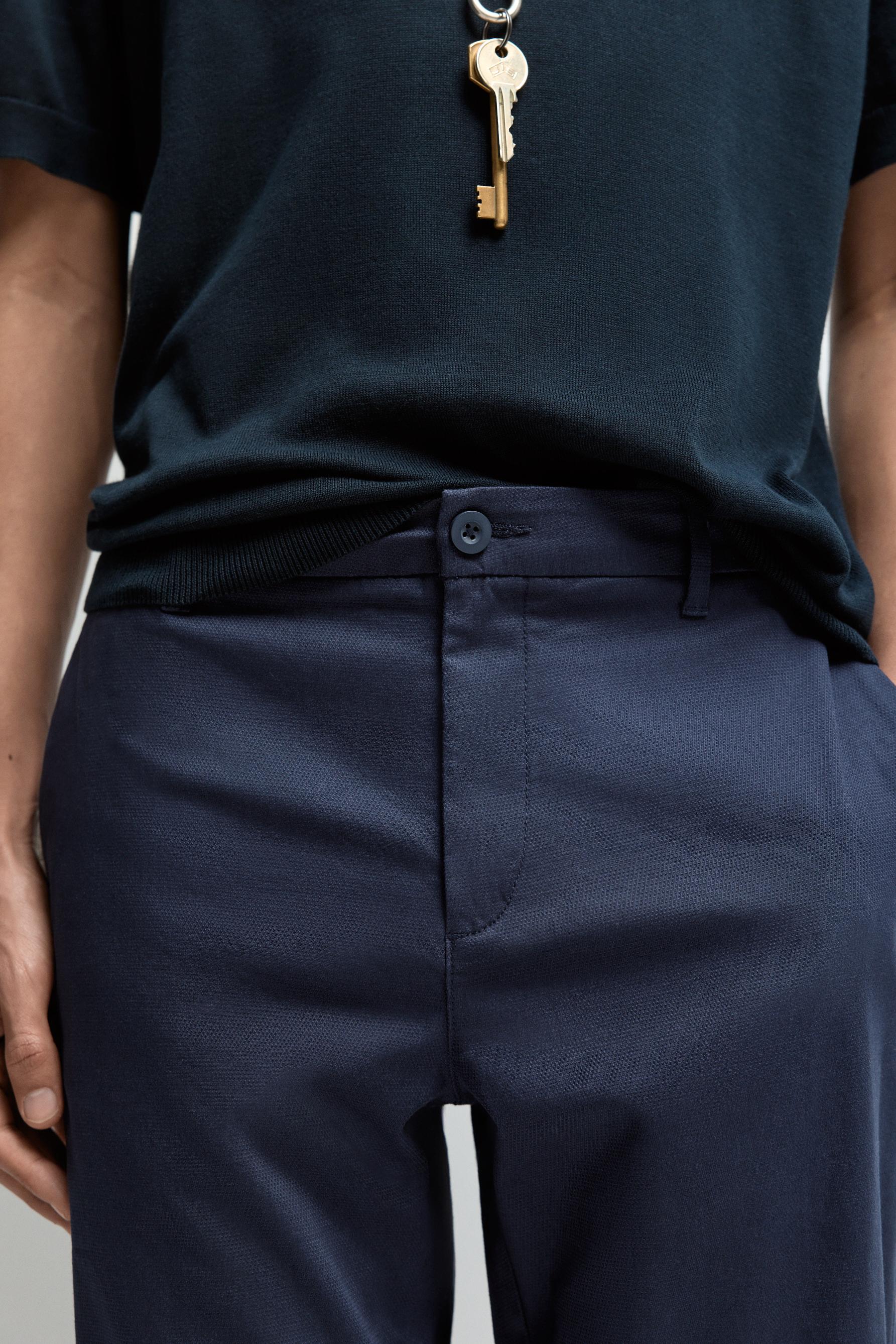 Slim fit chino trousers — NAVY