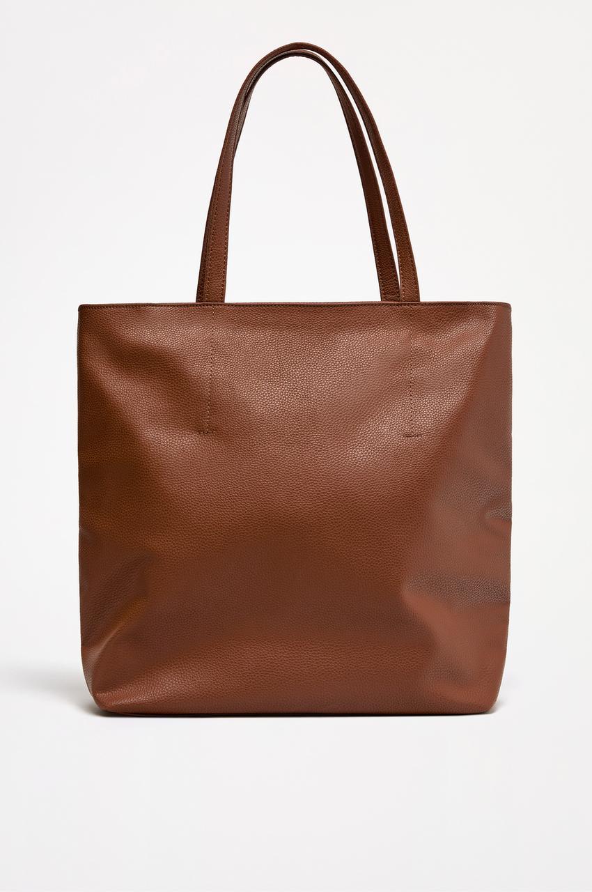 Bolso Marron Bolso Bandolera Serraje Massimo Dutti Bucket Bag