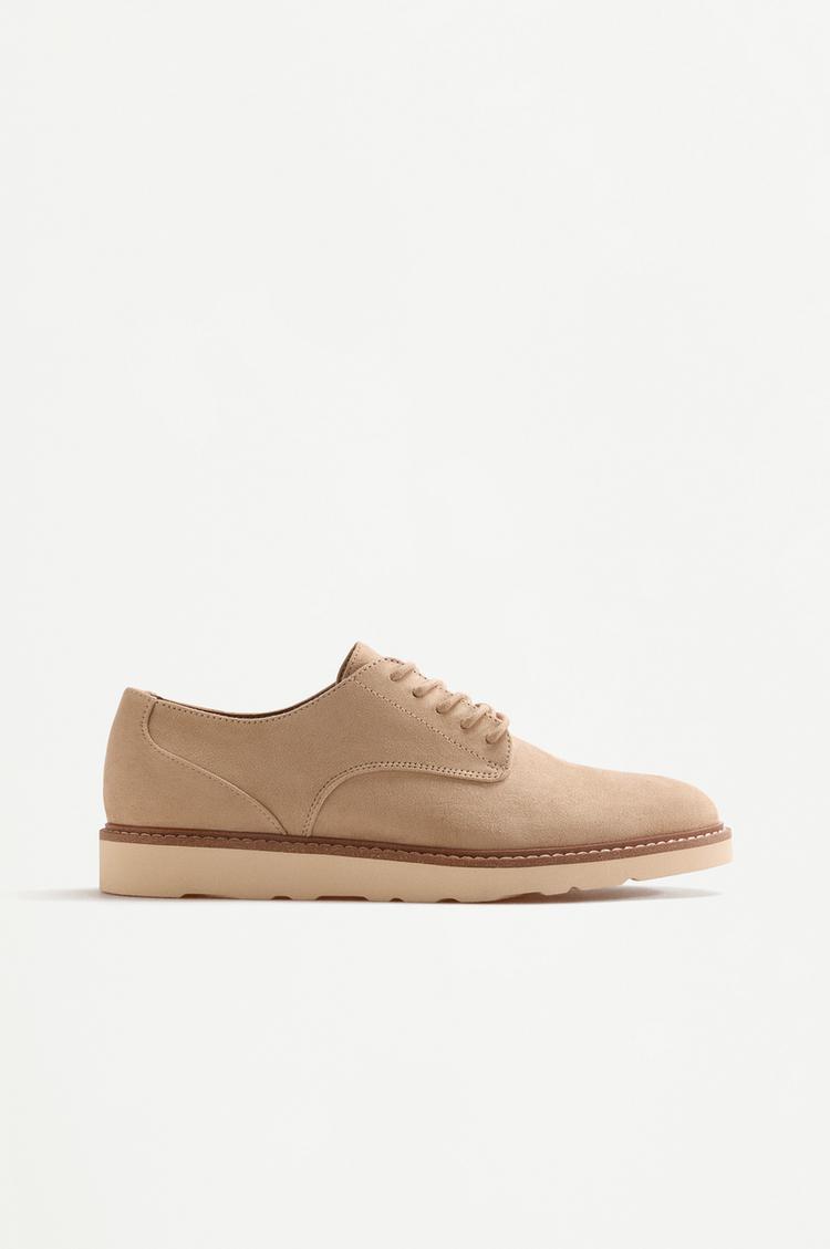 Blucher dress shoe — BEIGE
