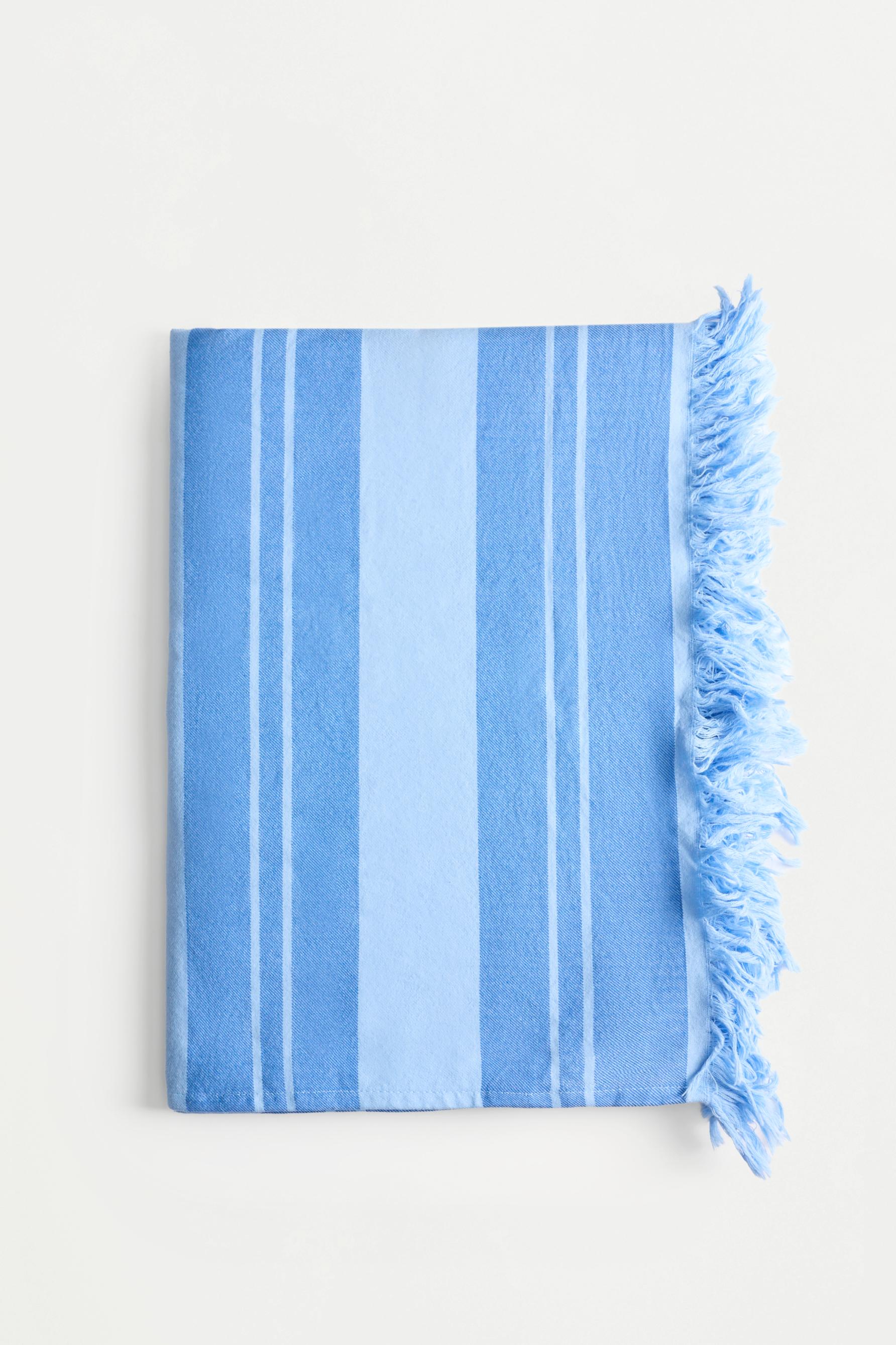 Striped XL pareo — BLUE