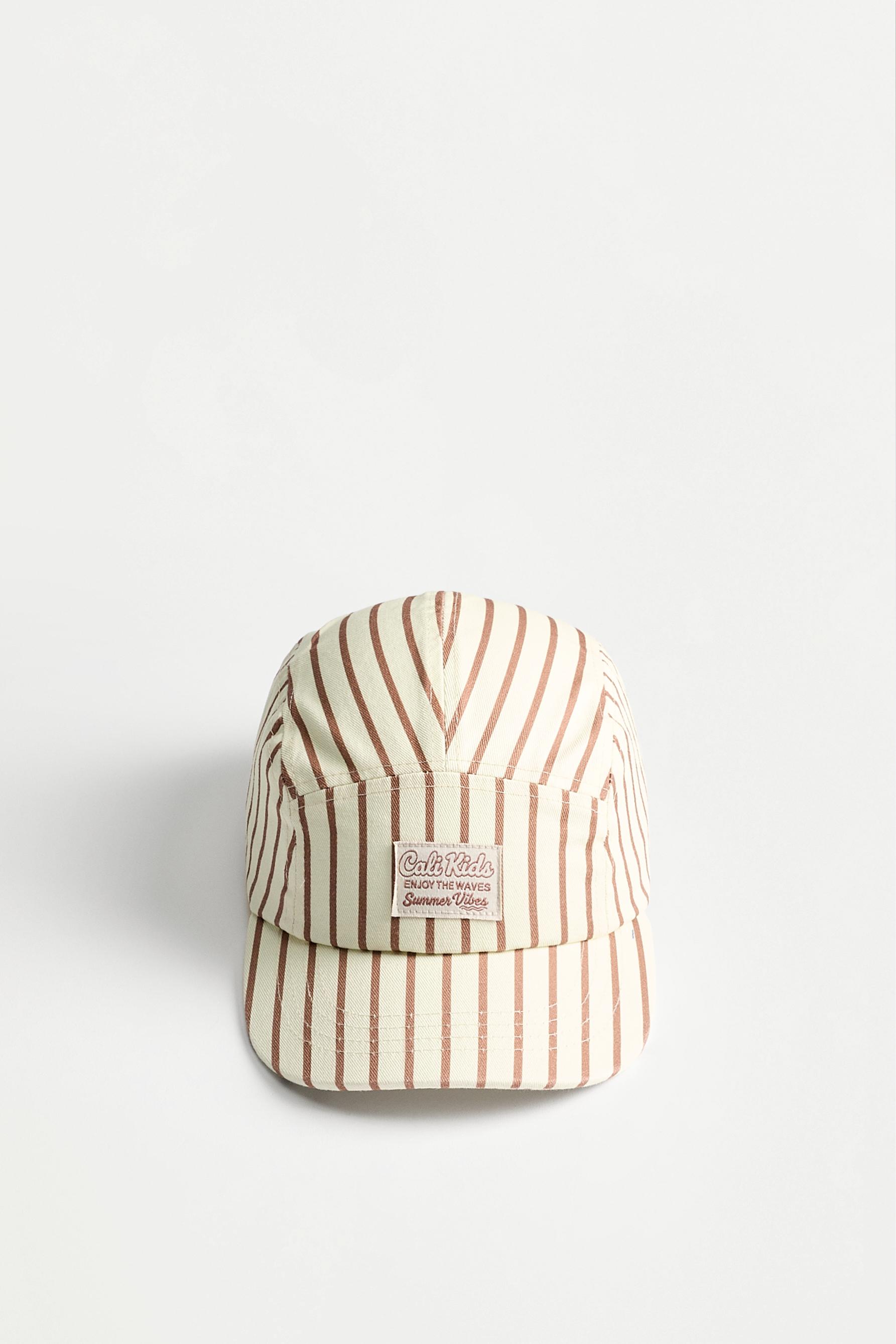 Striped cap — NAVY