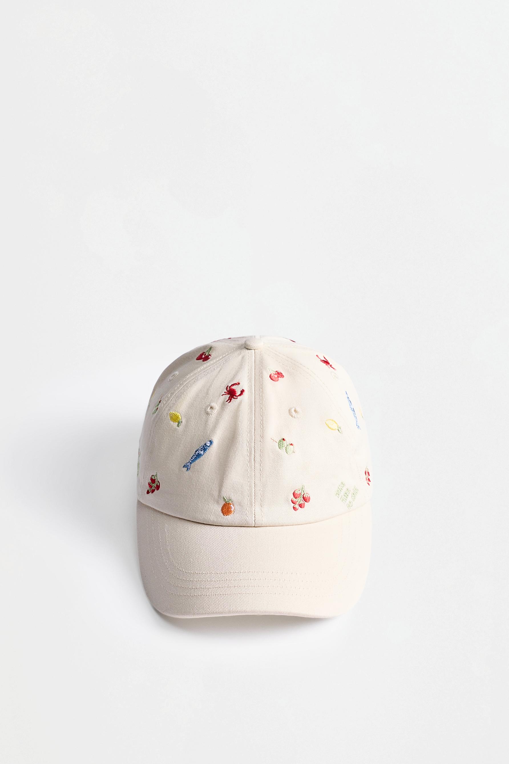 Snack embroidery cap — MEDIUM ECRU