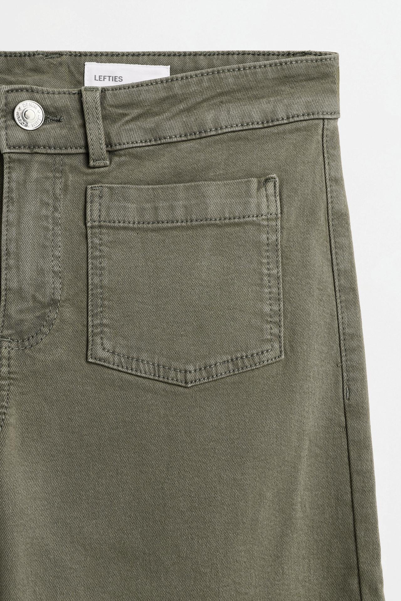 Culotte pocket jeans — DARK KHAKI