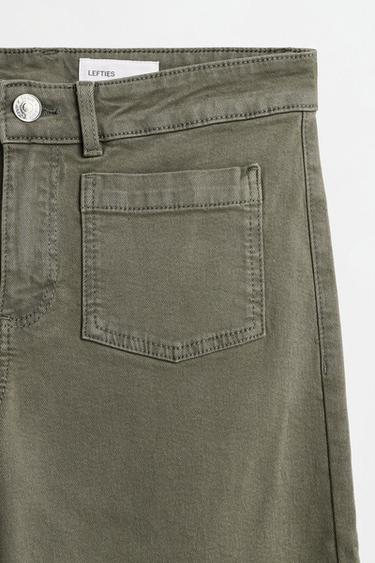 Culotte pocket jeans — DARK KHAKI 7