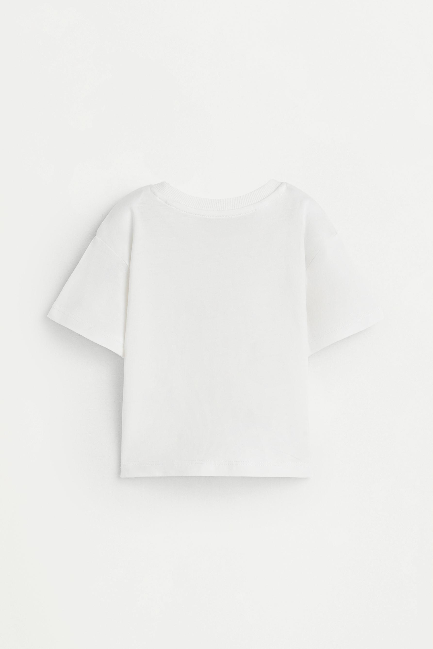 4-pack of plain T-shirts — ECRU