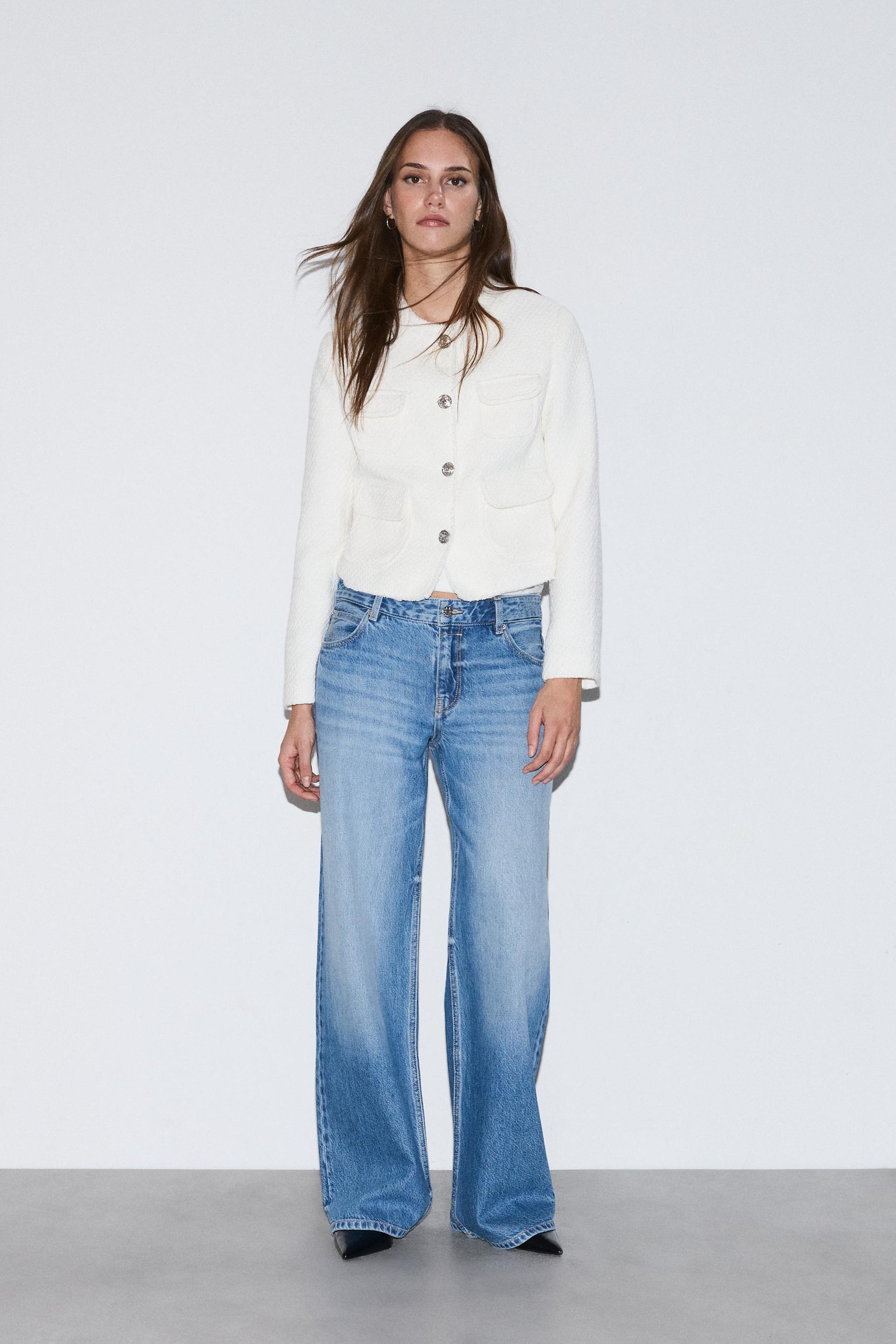 Jeans wide leg low waist