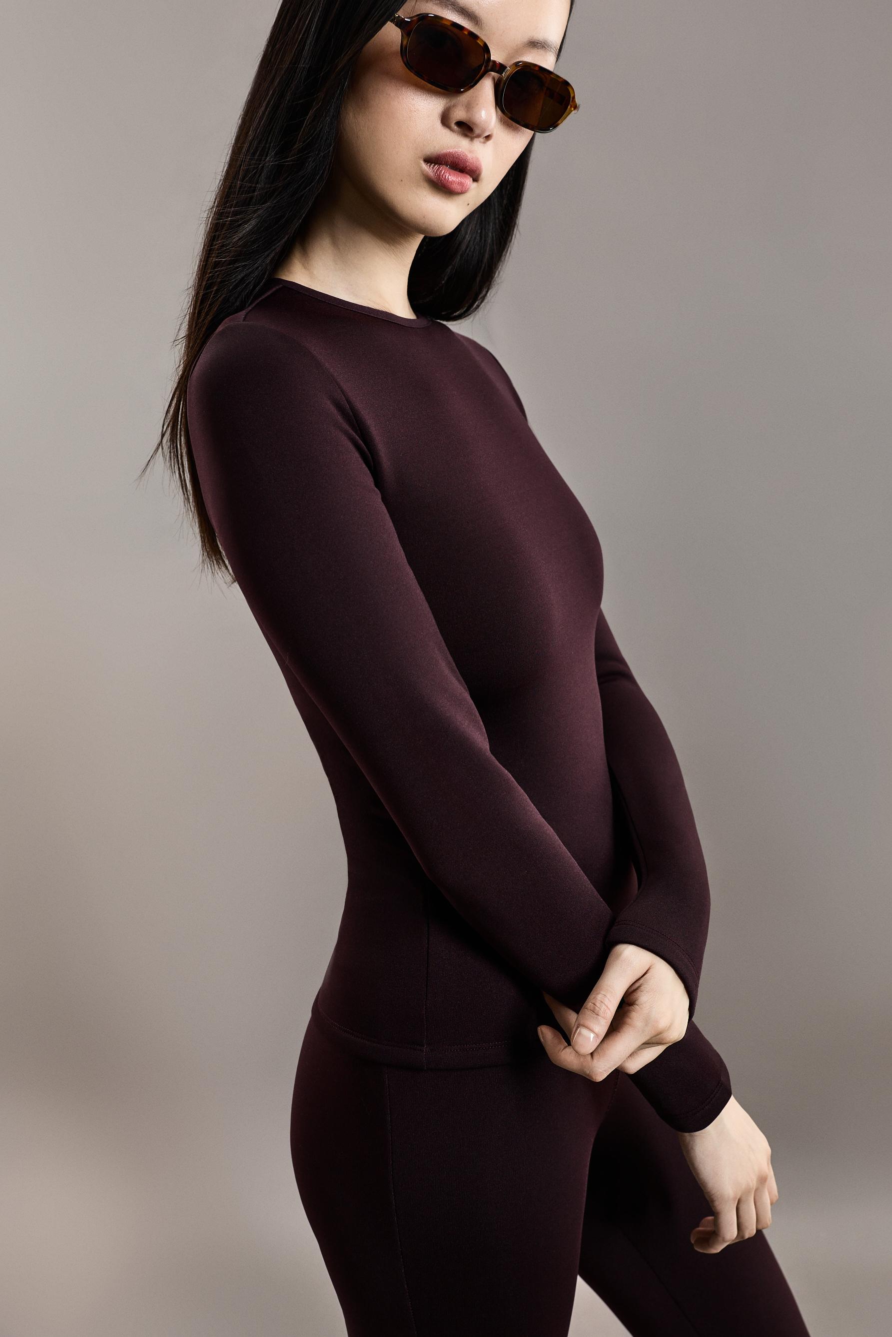 HEAVY WEIGHT thermal insulated T-shirt (-12ºC to 9ºC) — DARK BURGUNDY