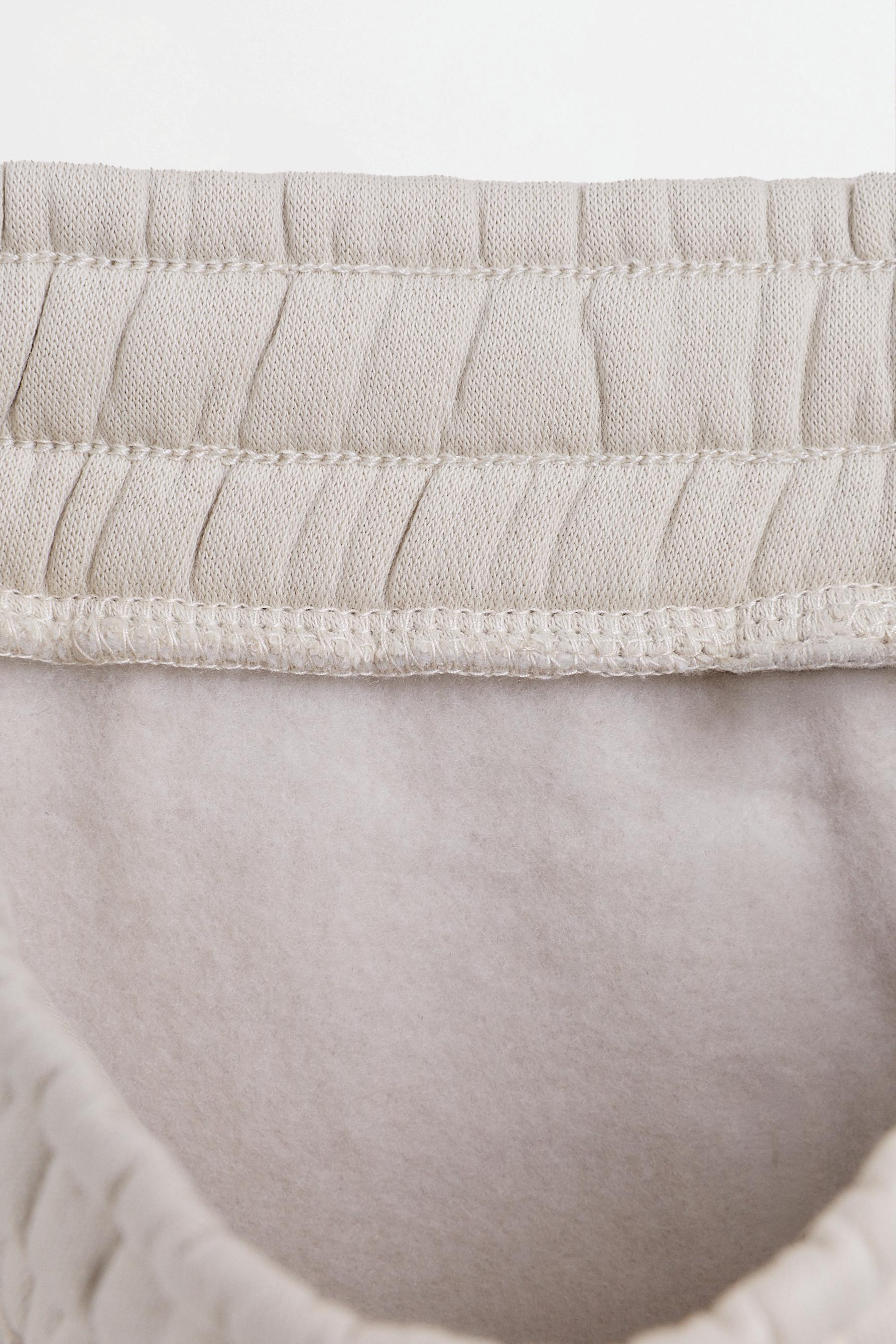 Ottoman plush joggers — SAND