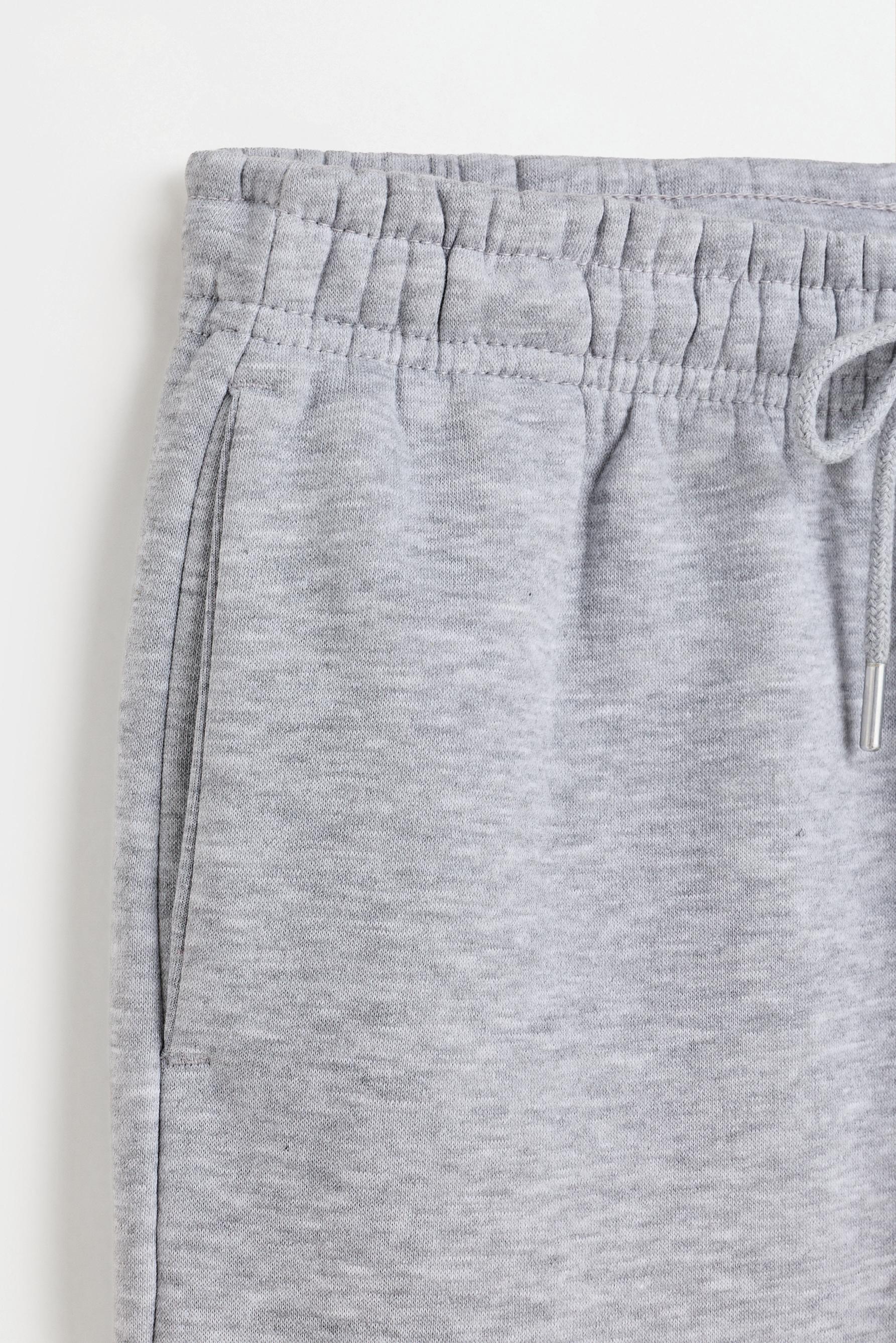 Basic straight tracksuit trousers — GREY MARL