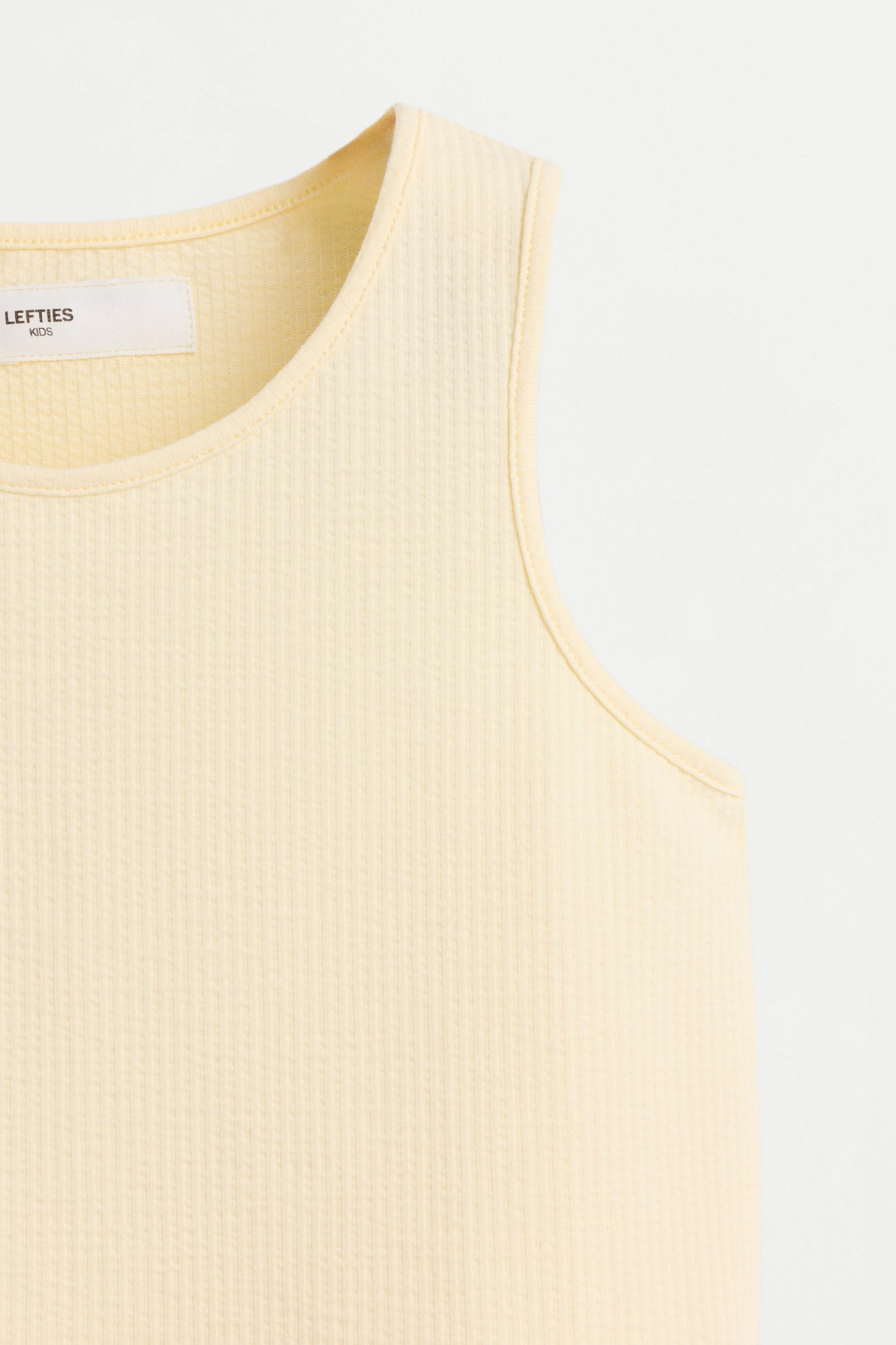 Ruffled vest top — YELLOW