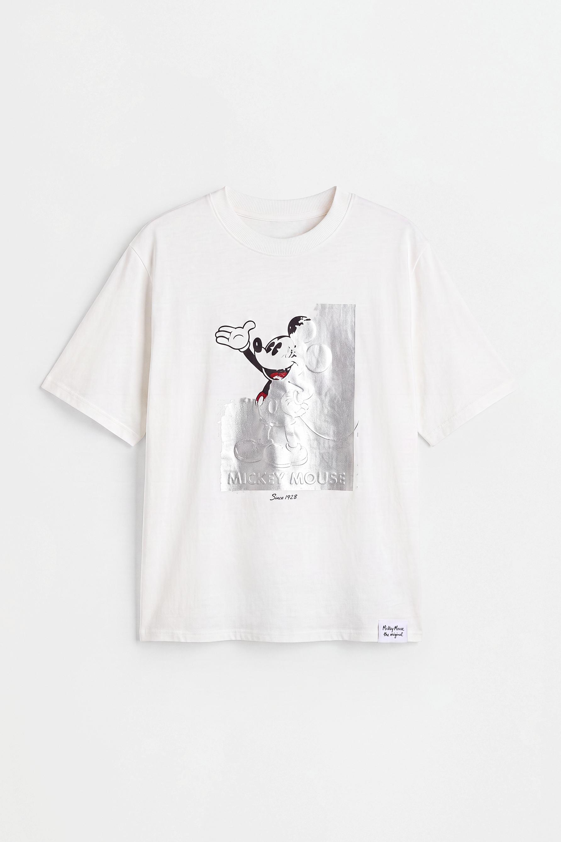 Metallic Mickey Mouse ©Disney T-shirt — OFF WHITE