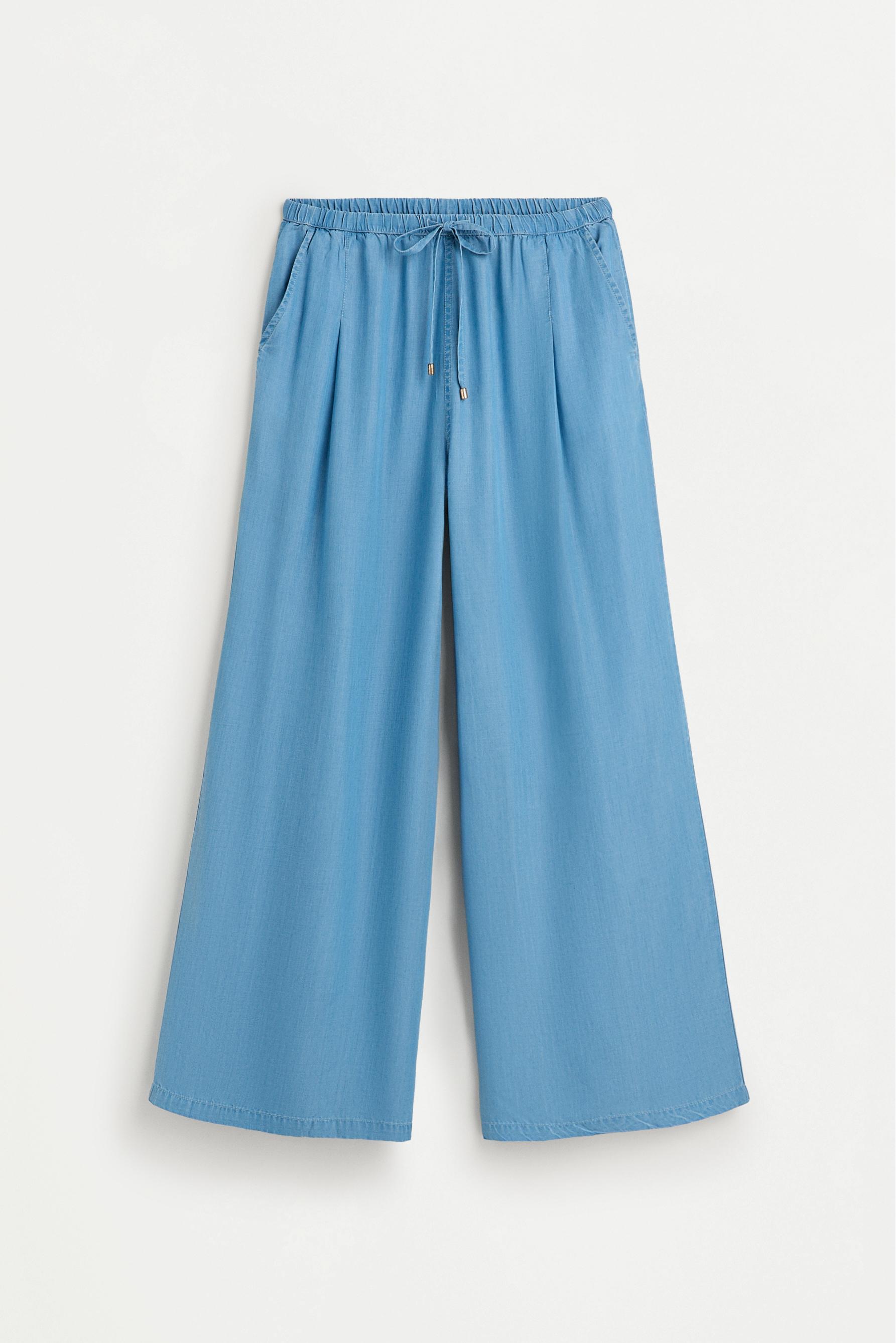 Lightweight wide-leg jeans — PALE BLUE