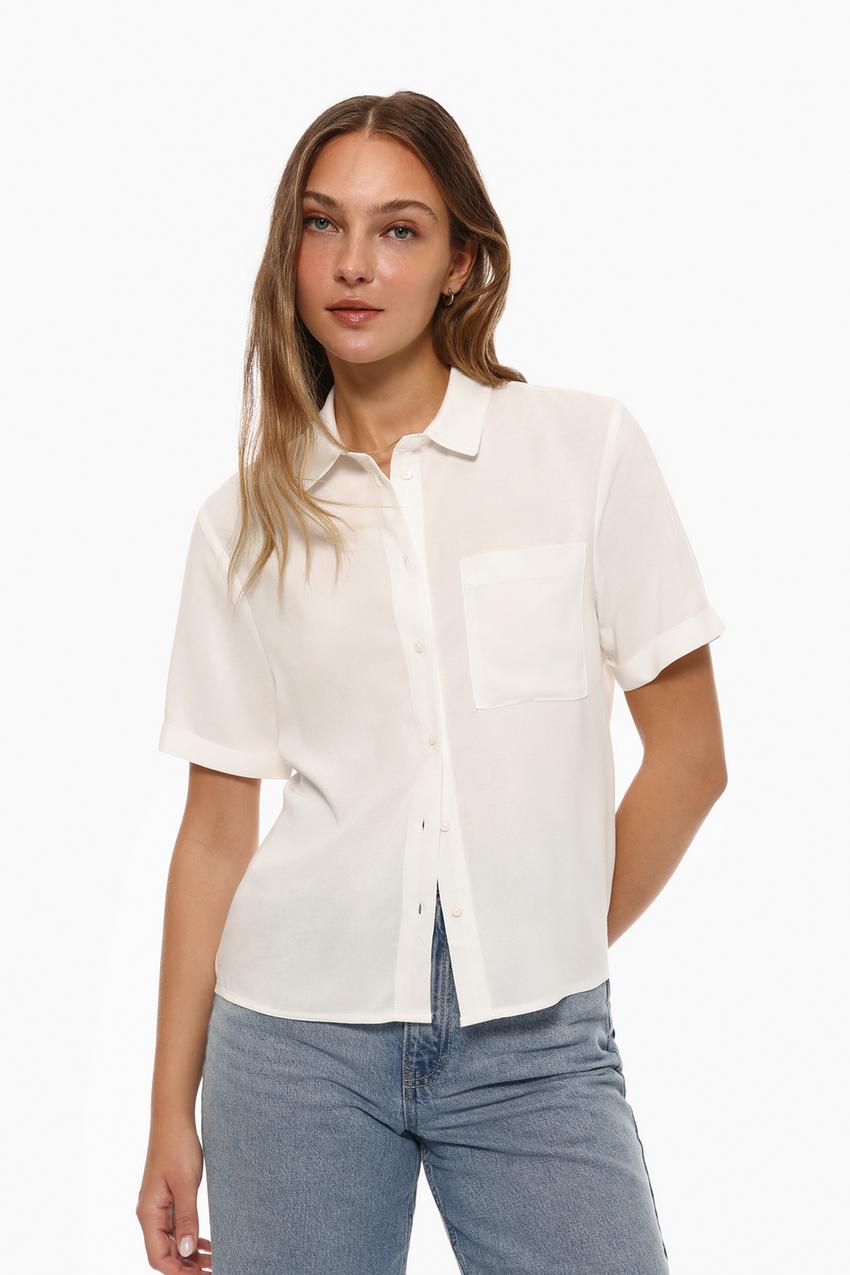 Blusa Blanca Lefties Camisas Baratas Lefties Blusas Blancas