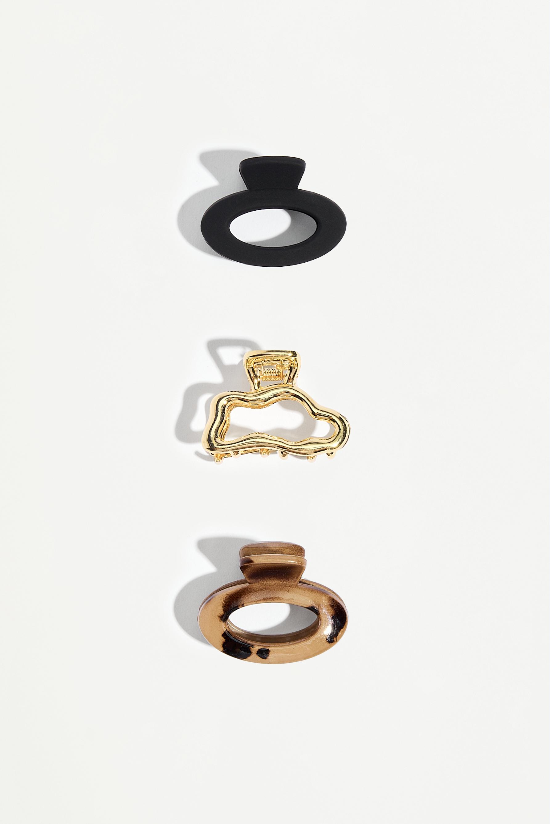 Assorted Hair Clips (3-Pack) — GOLDEN