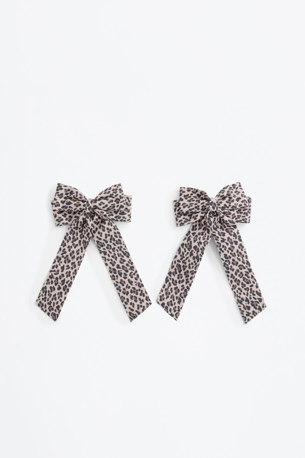 Pack of 2 large animal print bows